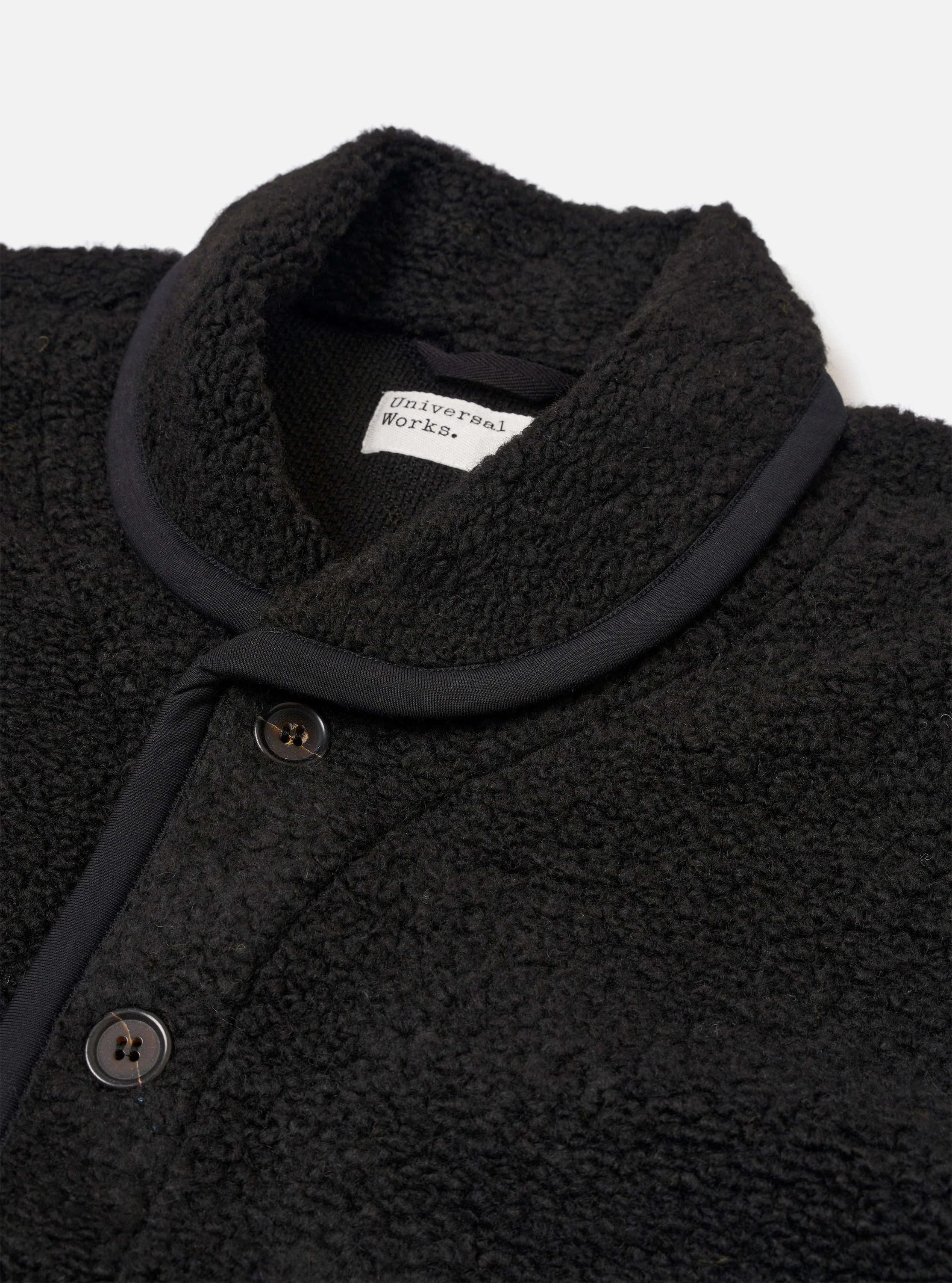 Black Alvar Fleece Lancaster Jacket - Image 6