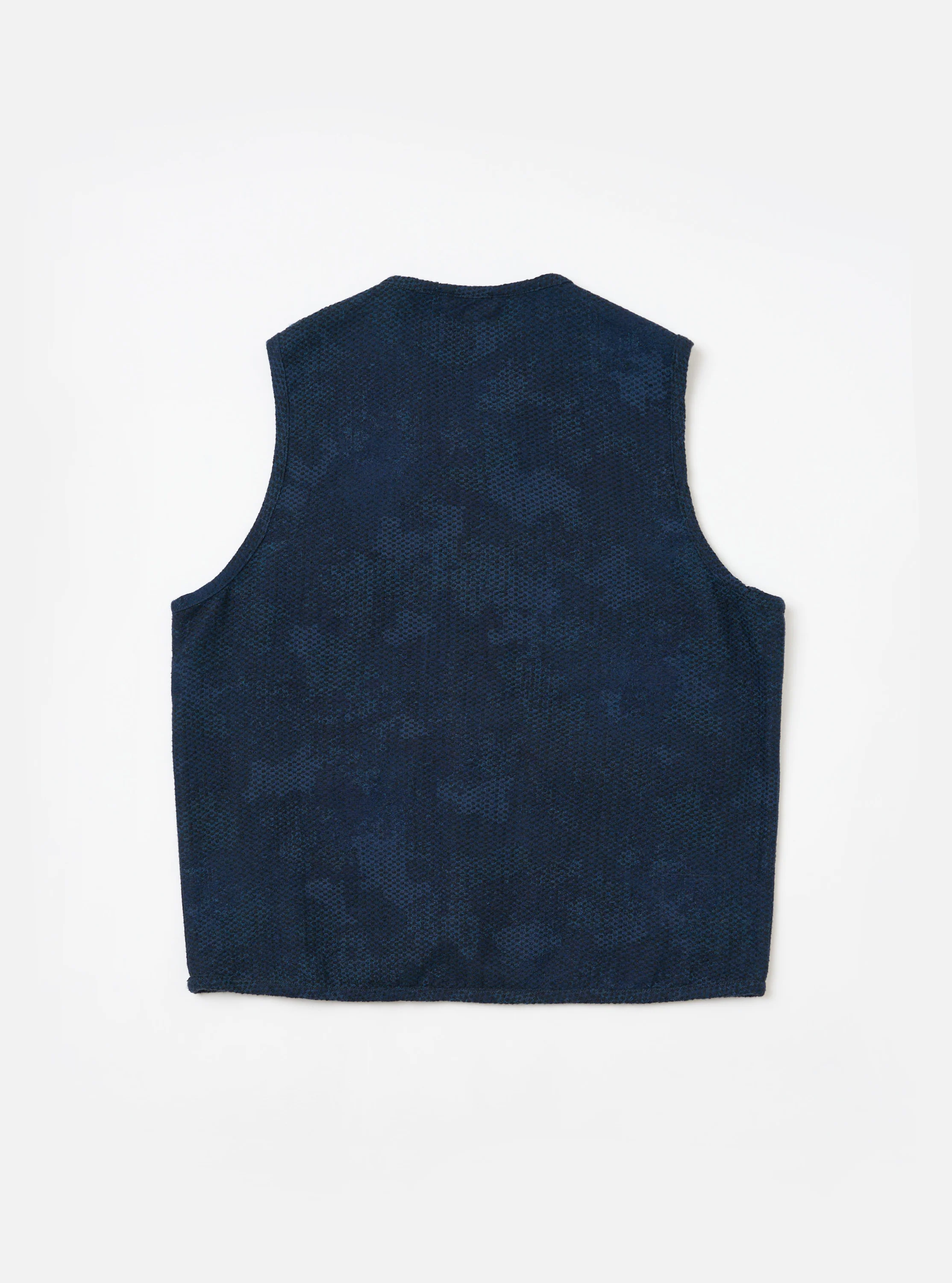 Black/Indigo Denim Camo 4 Pocket Gilet - Image 5