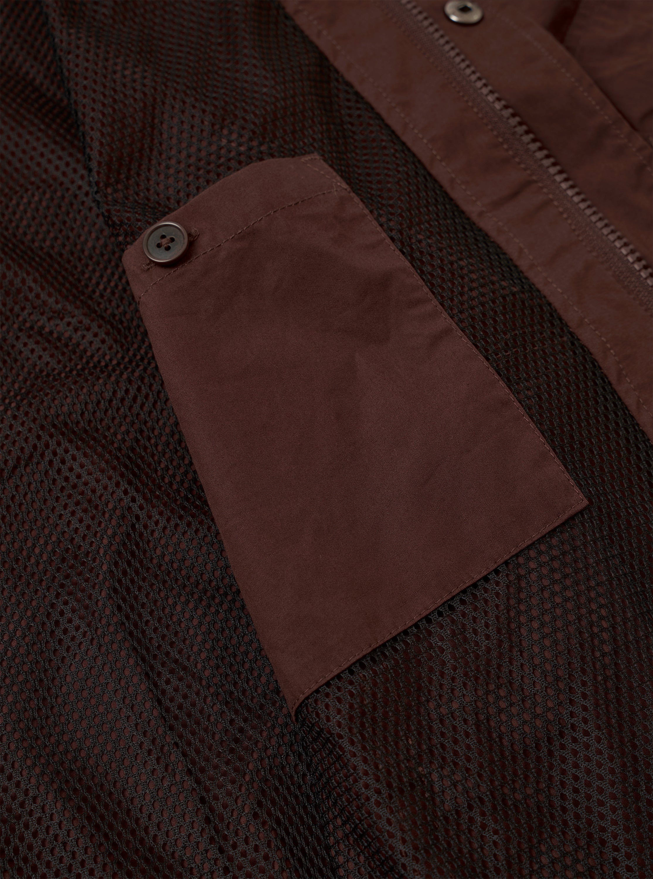 Brown Peached Poplin NS Bomber Jacket - Image 8