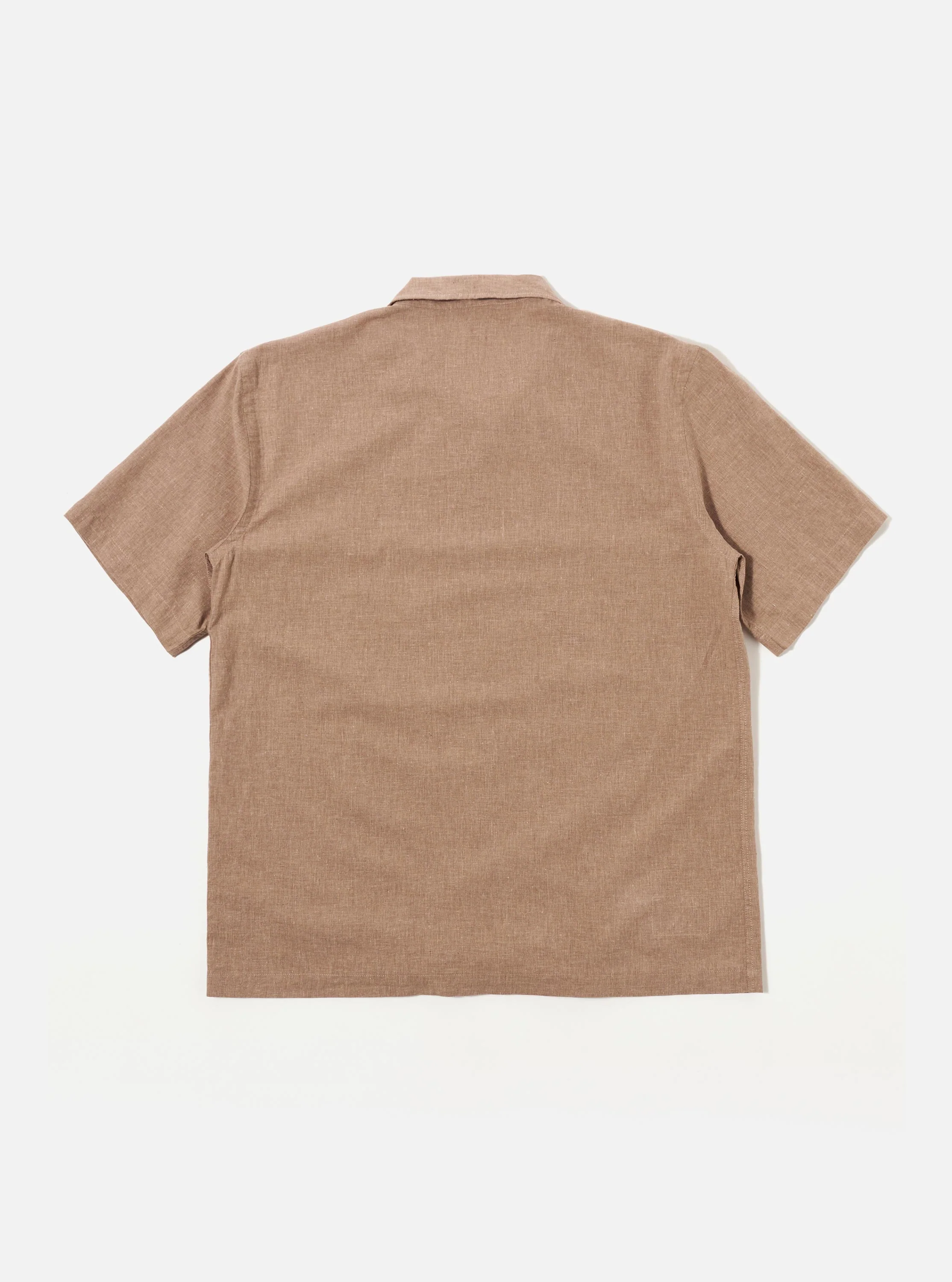 Brown Sido Linen Mix Road Shirt - Image 5
