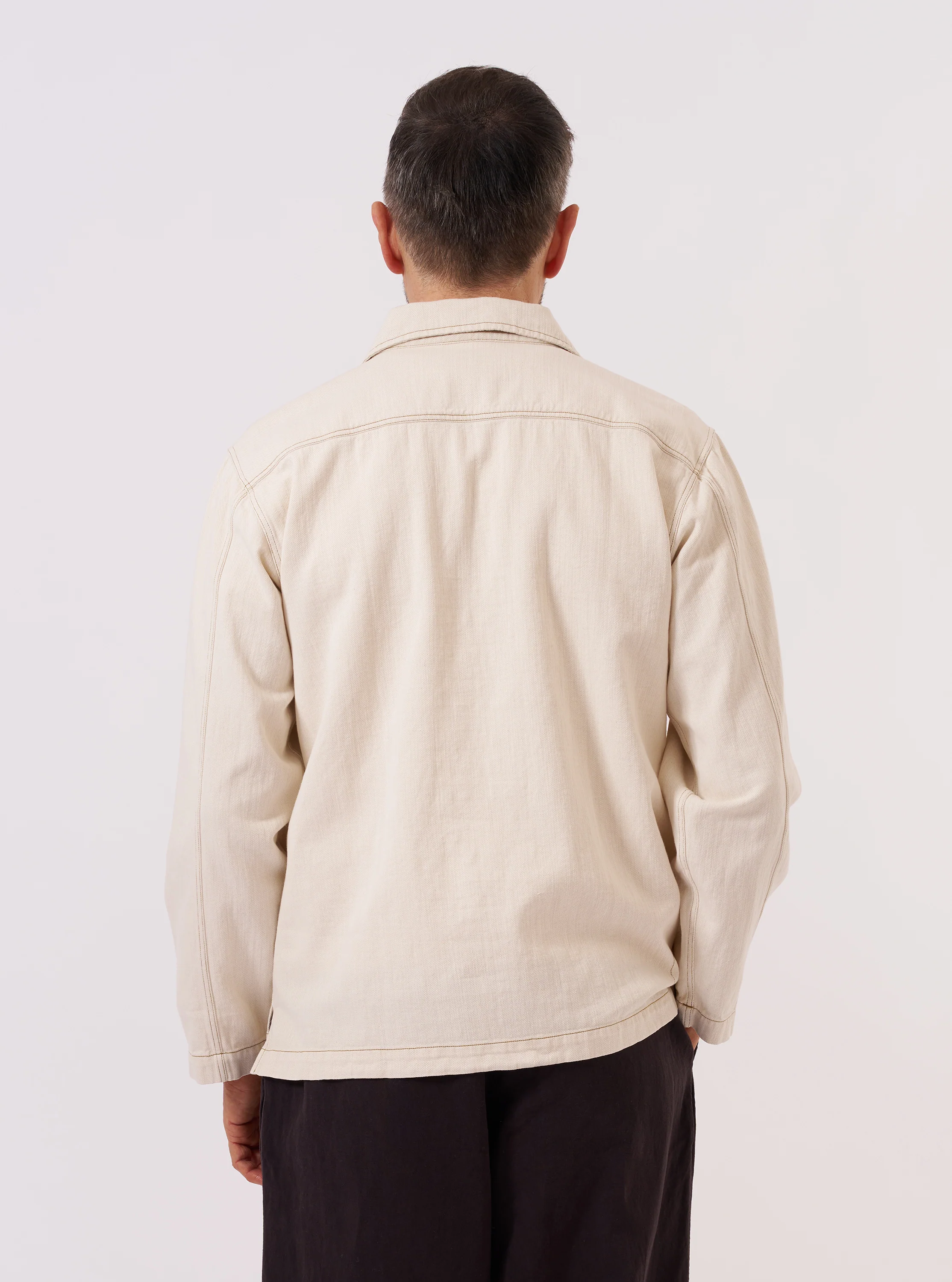 Ecru Koko Cotlin Smock Overshirt - Image 3