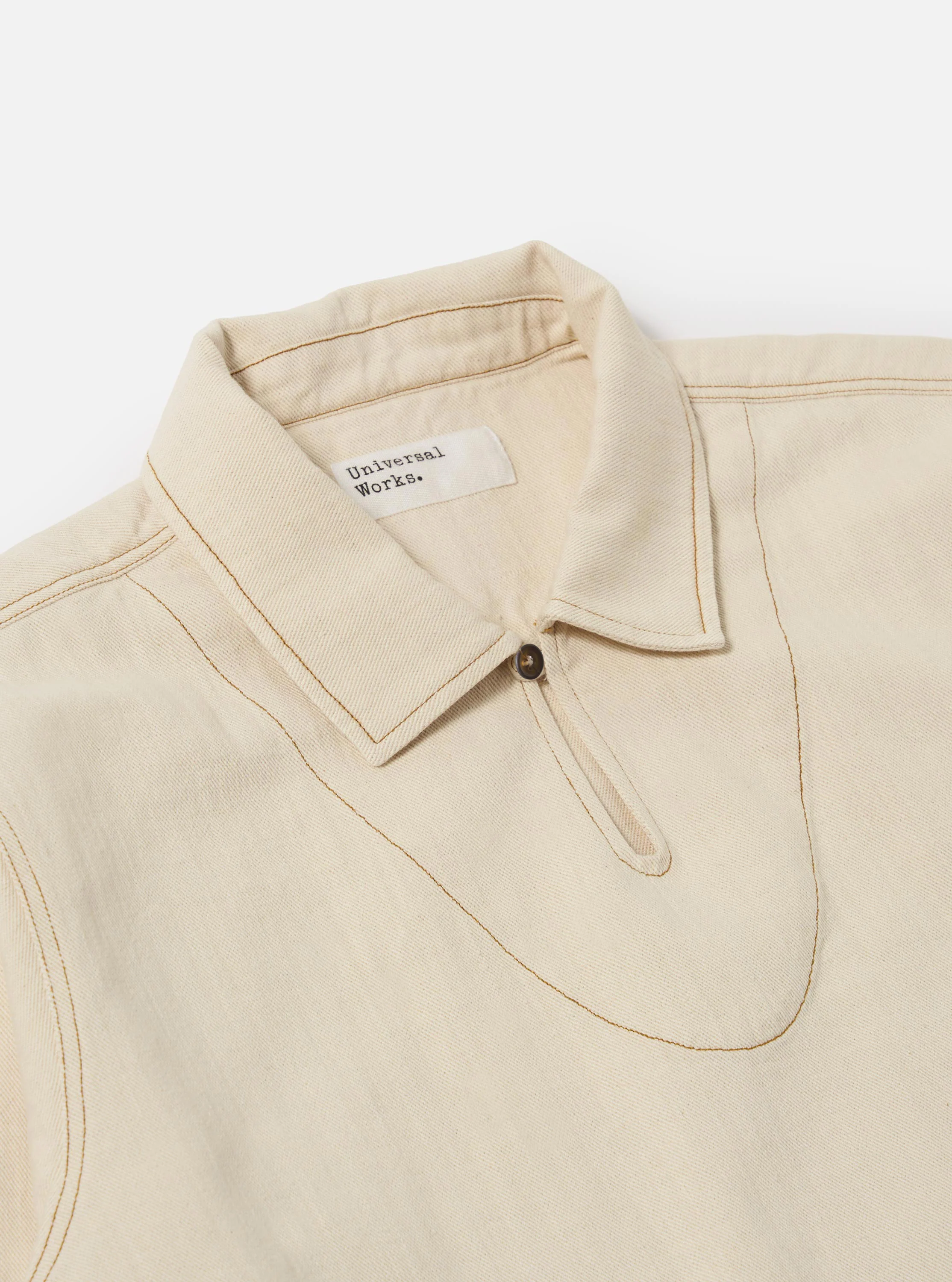 Ecru Koko Cotlin Smock Overshirt - Image 6
