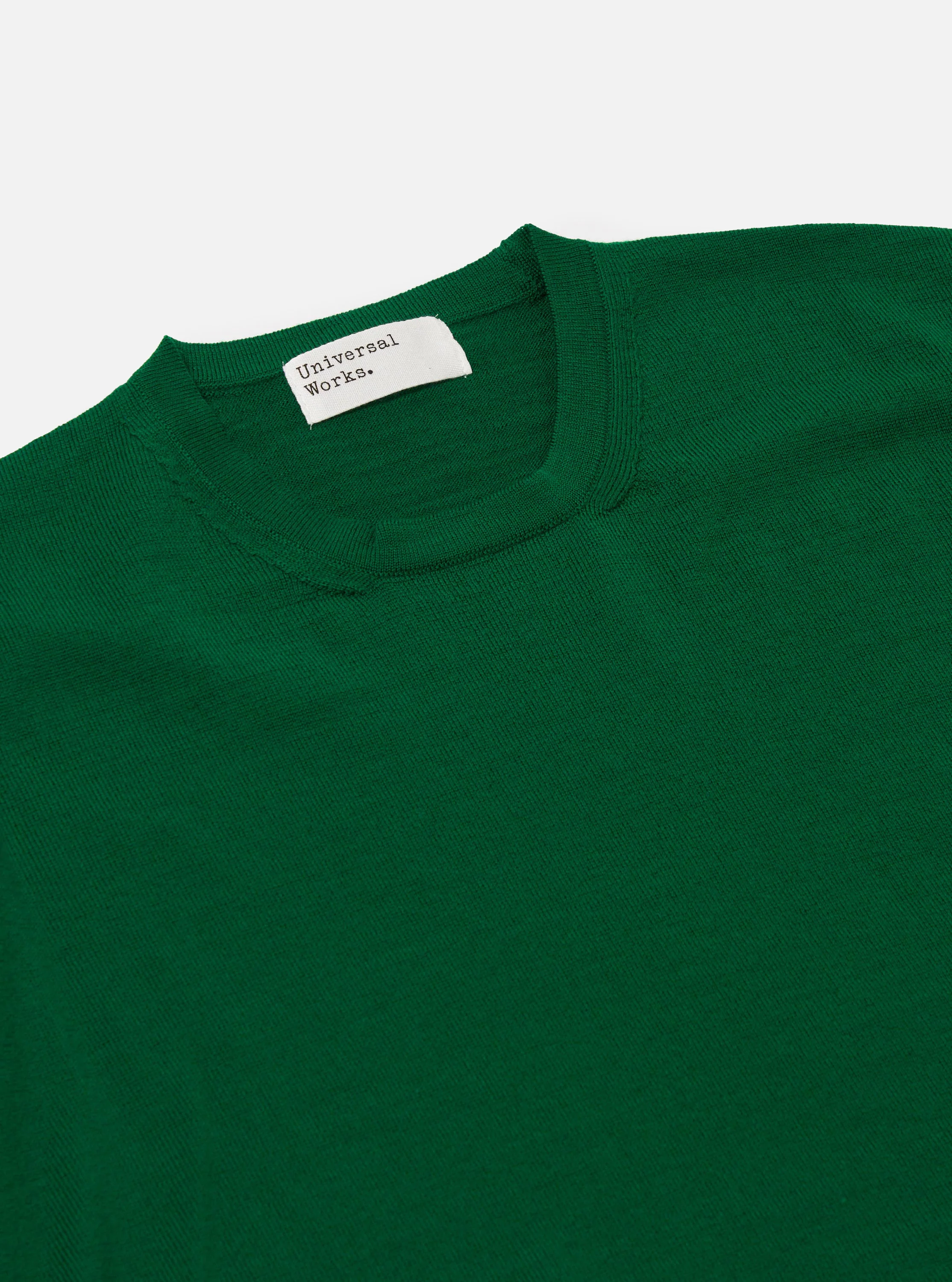 Green Merino Fine Knit Knit Tee - Image 6