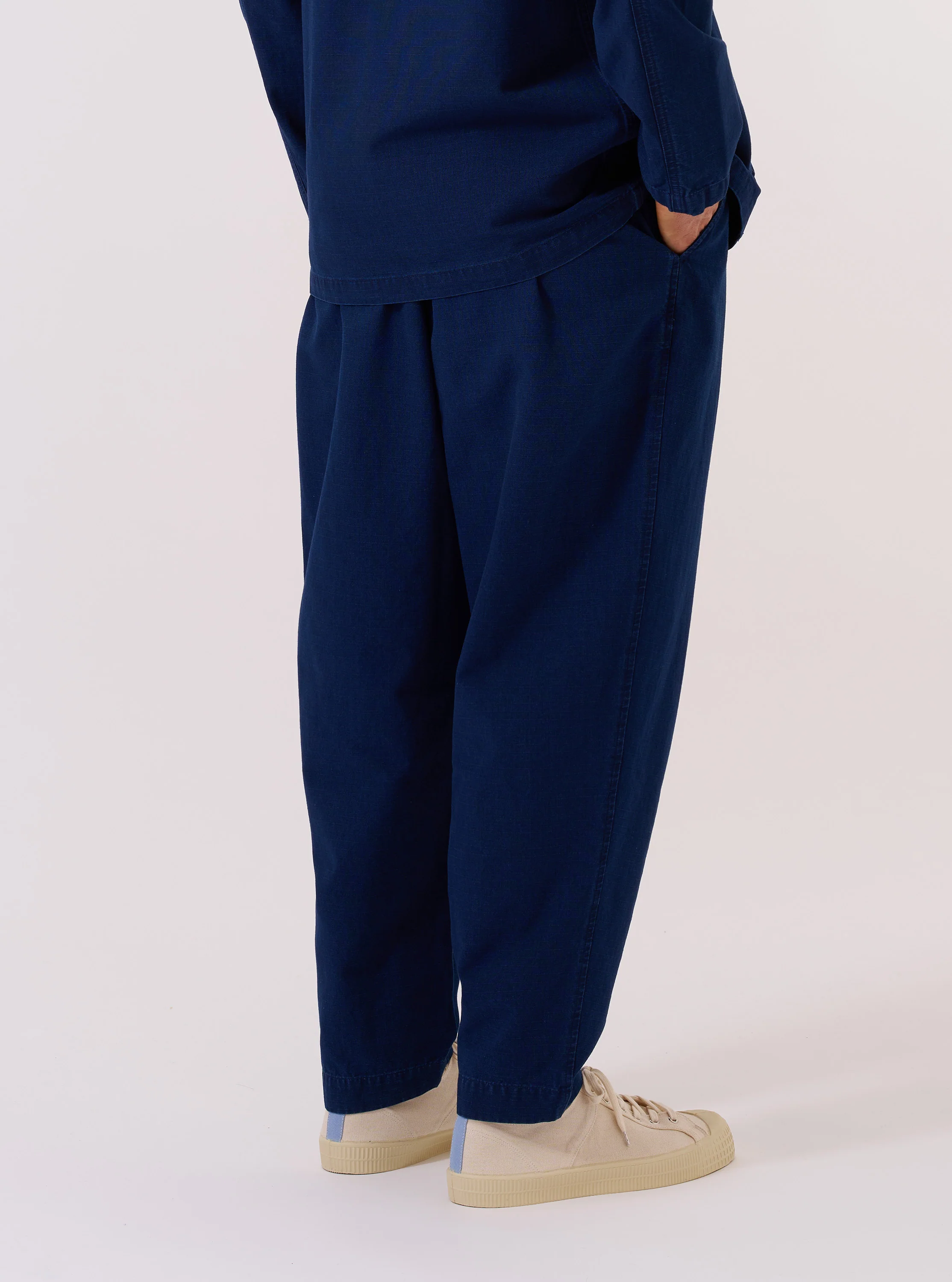 Indigo Kimstop Pleated Track Pant - Image 3