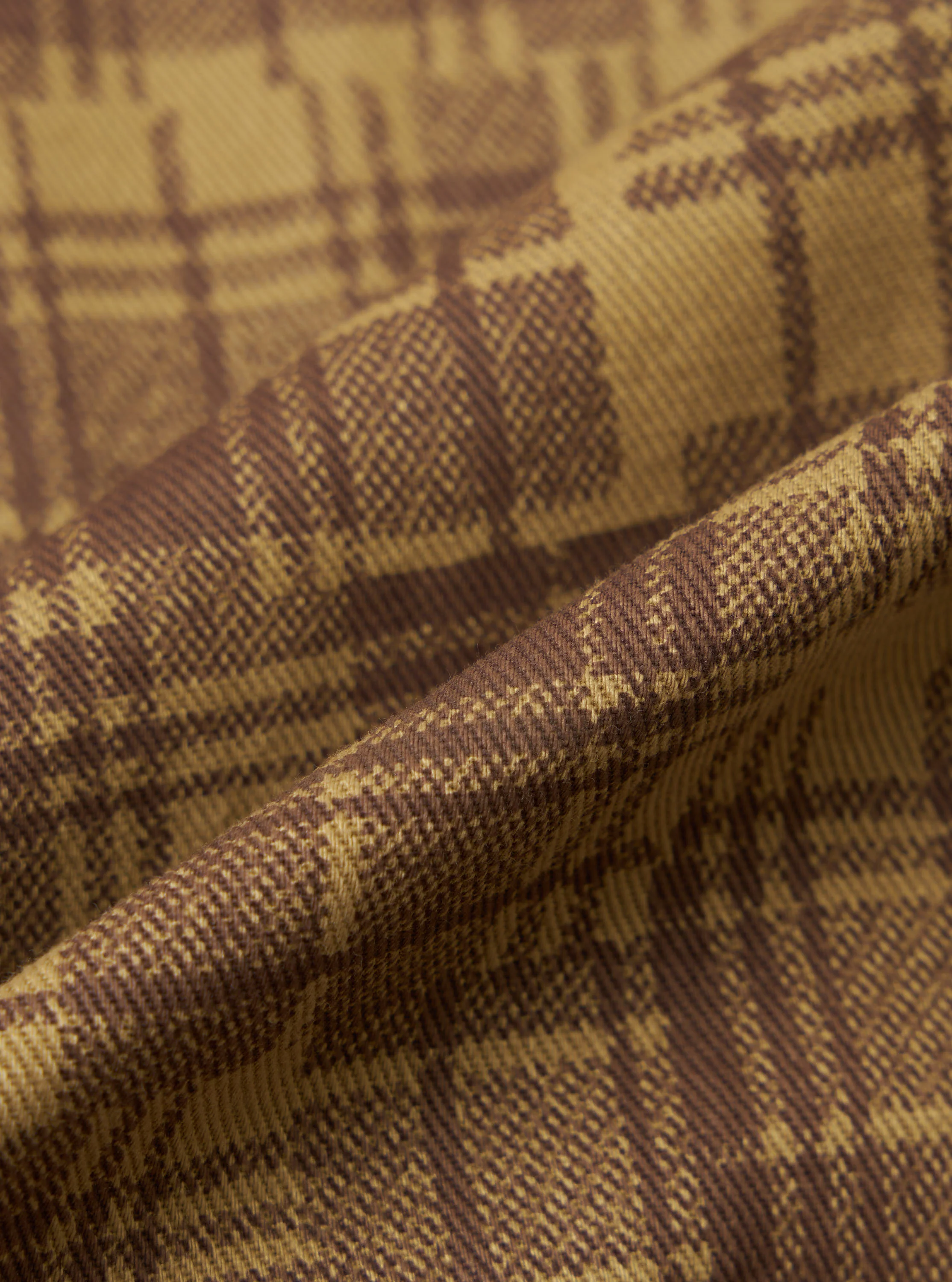 Khaki Patch Check Twill Fatigue Shirt - Image 4