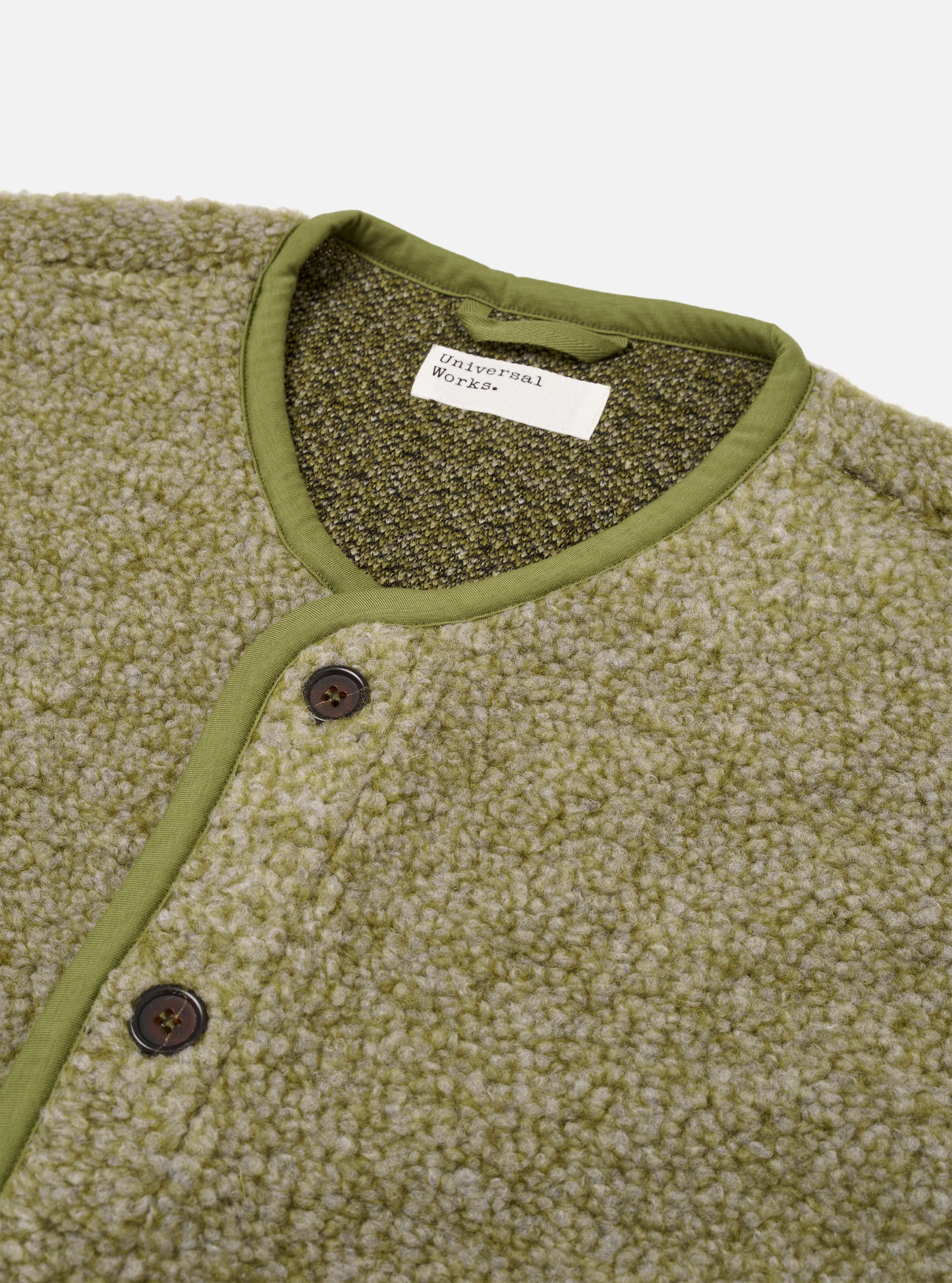 Light Olive Alvar Fleece Lancaster Gilet - Image 6