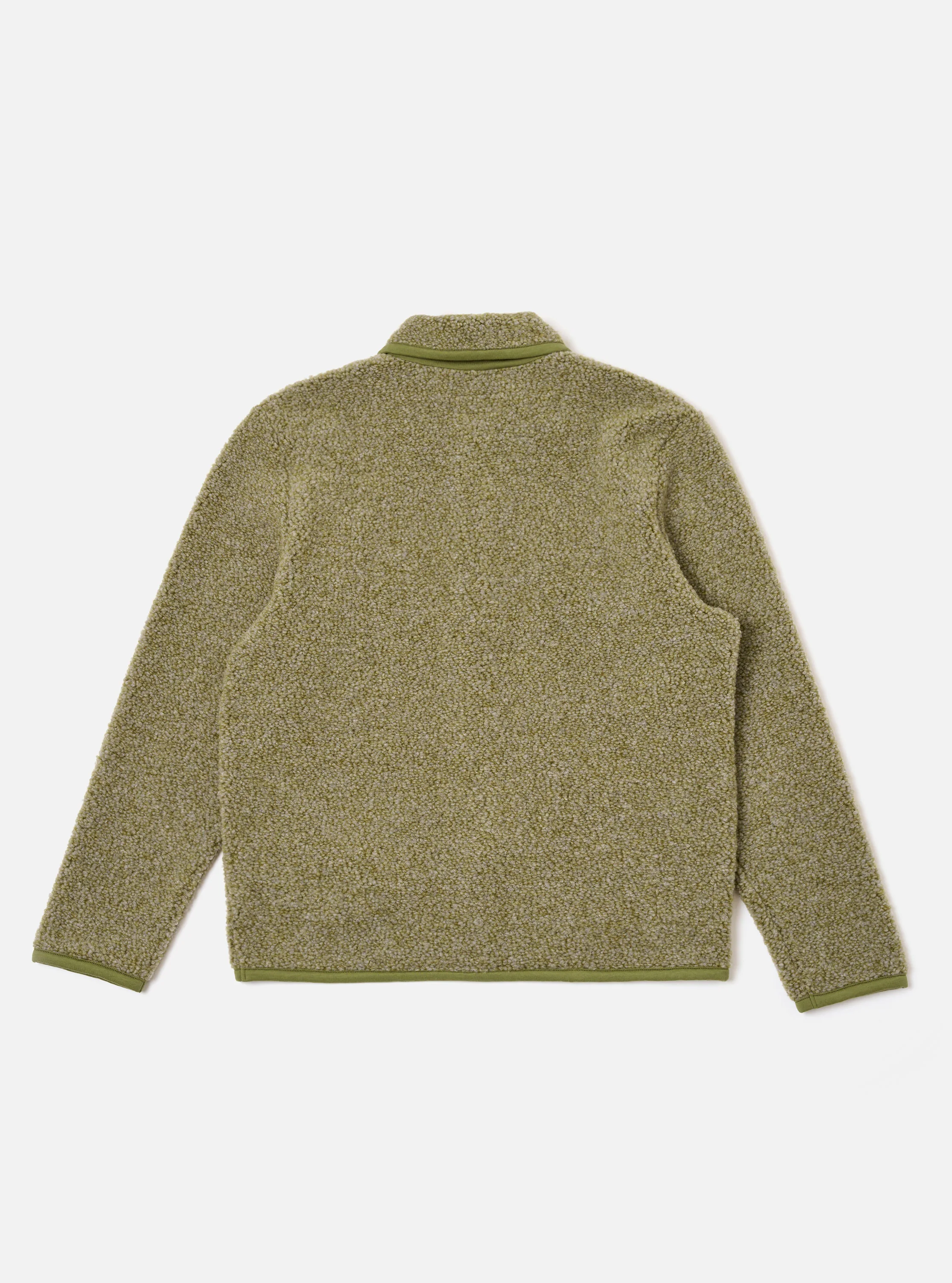 Light Olive Alvar Fleece Lancaster Jacket - Image 5