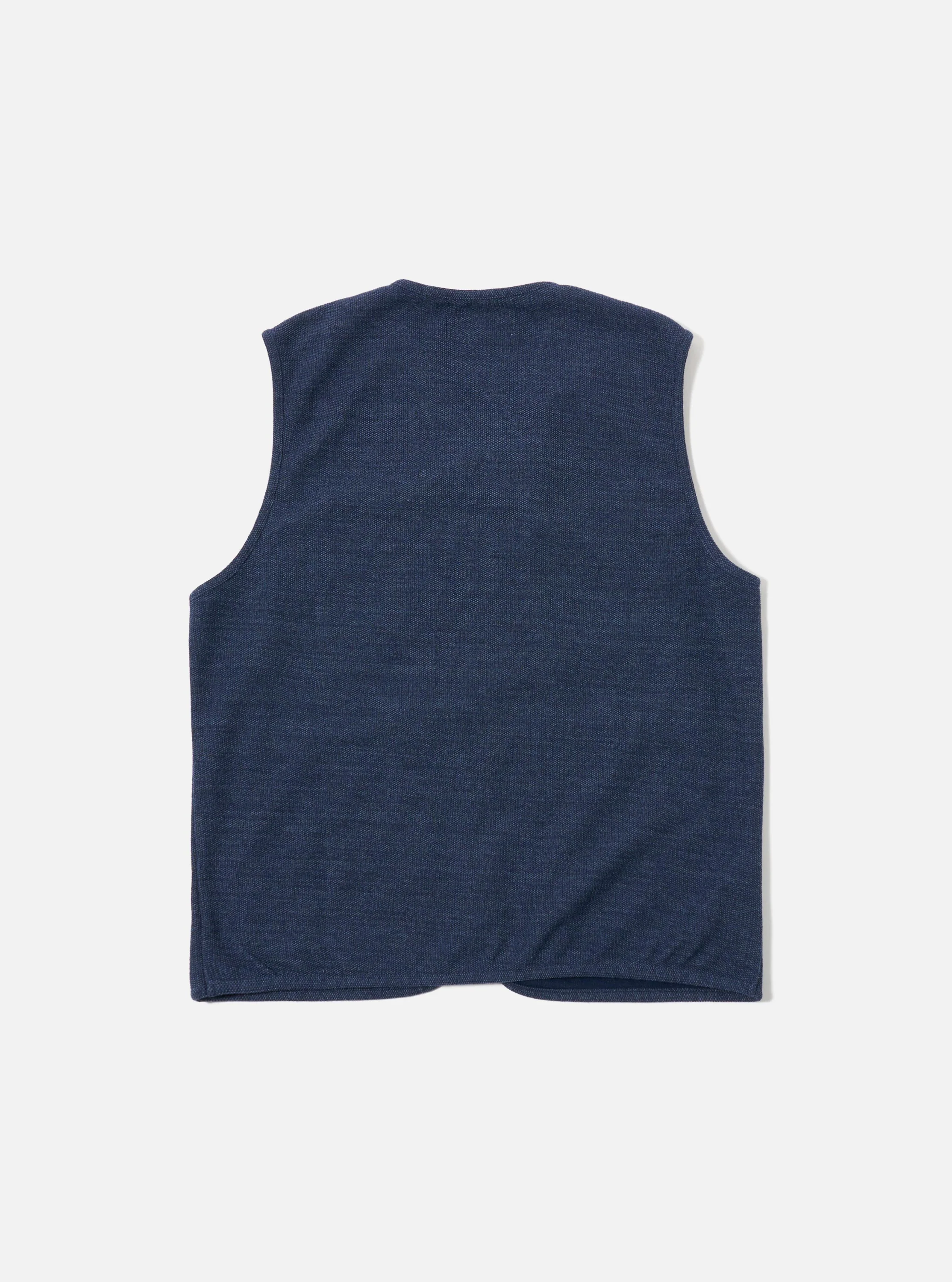 Navy Maiorca Jersey Zip Gilet - Image 5