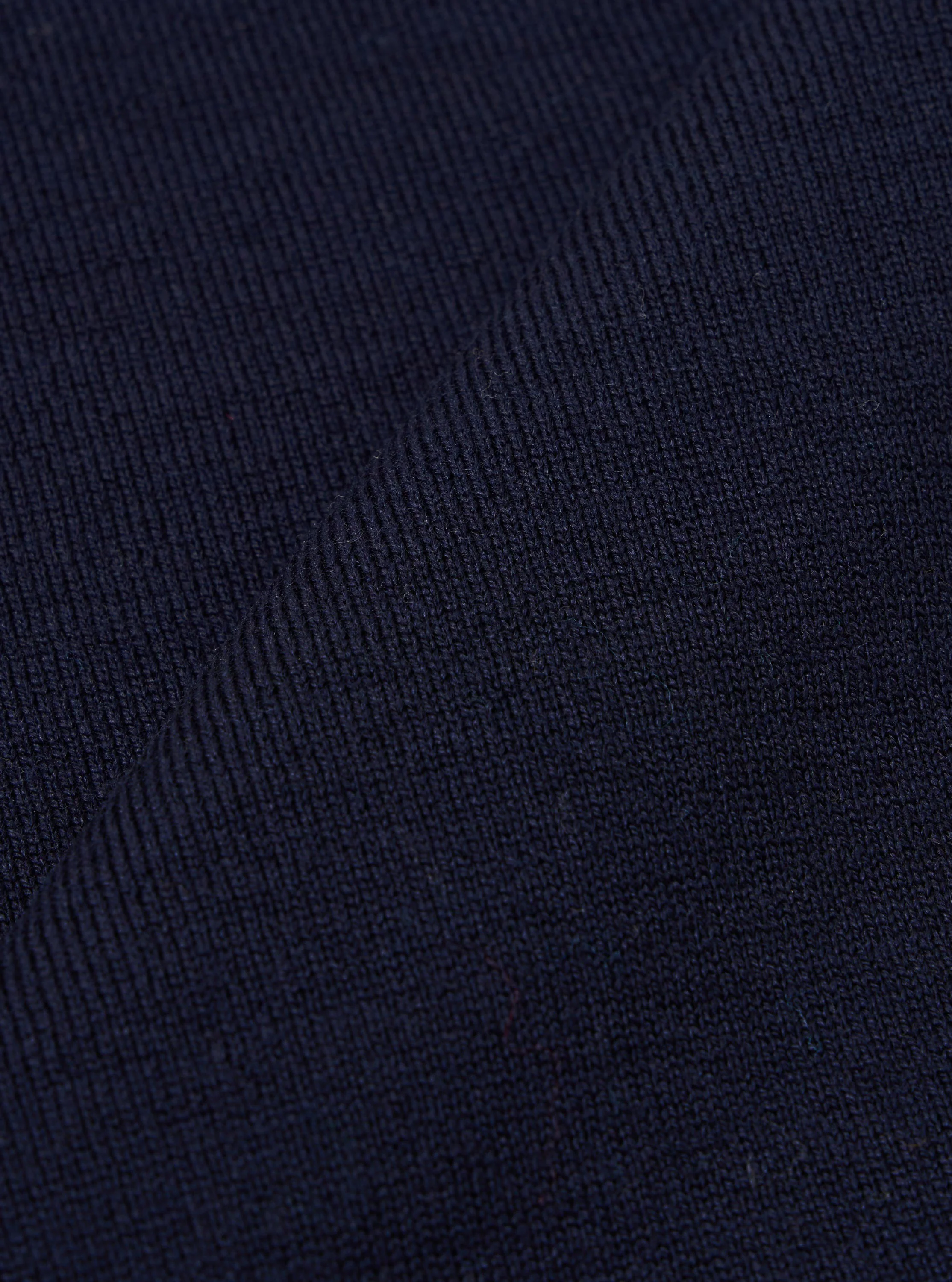 Navy Merino Fine Knit Knit Tee - Image 4