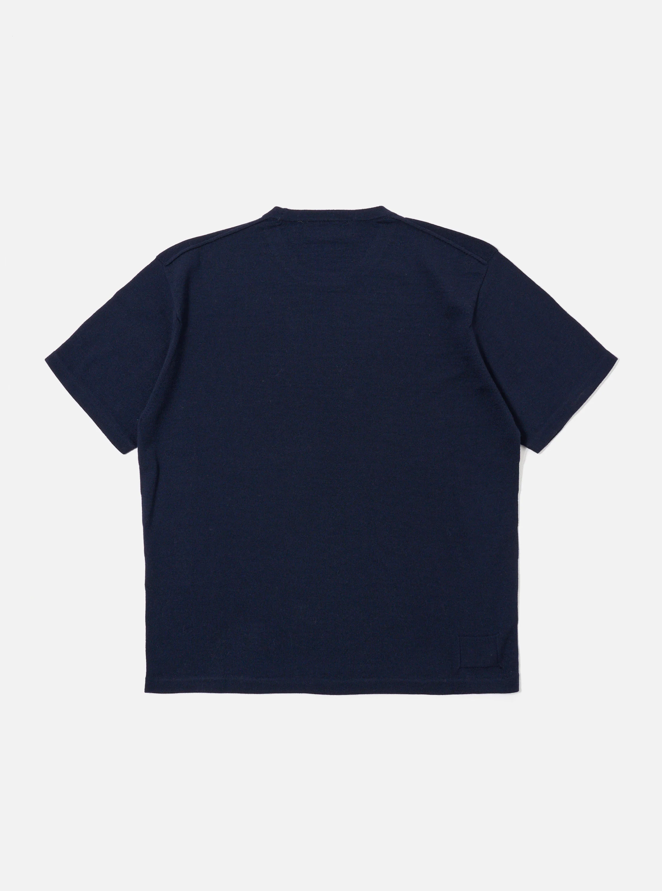 Navy Merino Fine Knit Knit Tee - Image 5