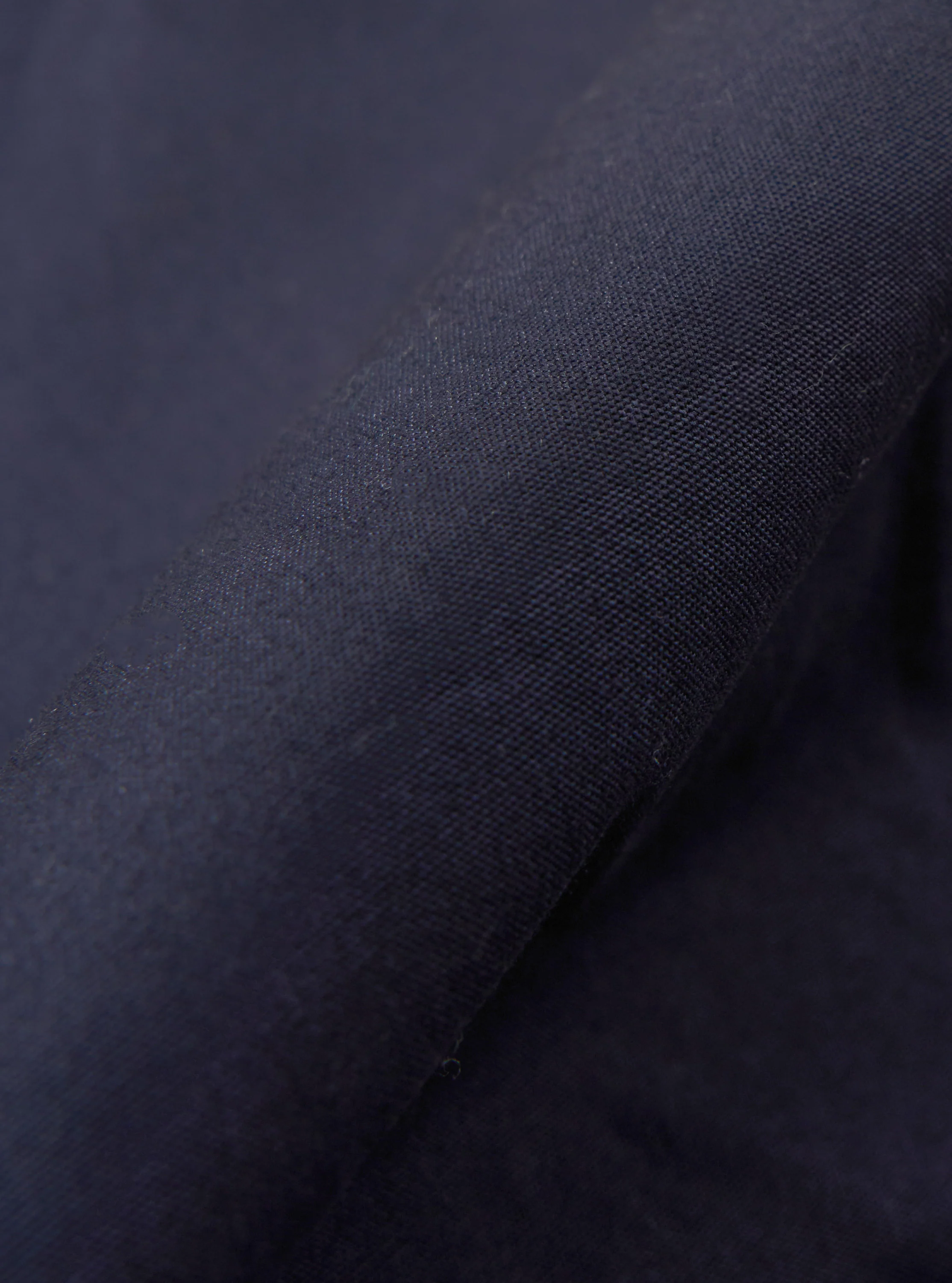 Navy Peached Poplin NS Bomber Jacket - Image 4