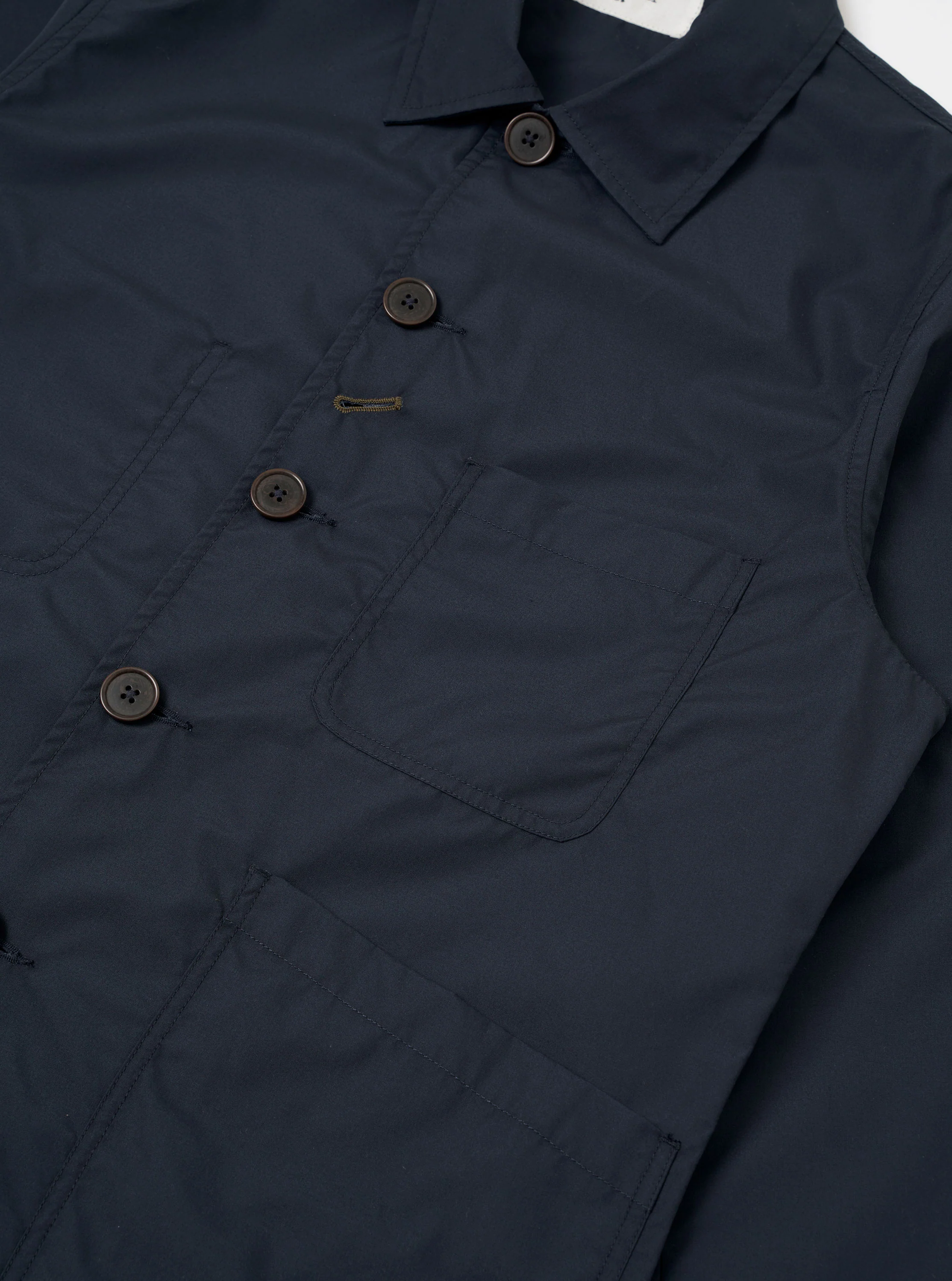 Navy Recycled Polytech Bakers Jacket - Image 6