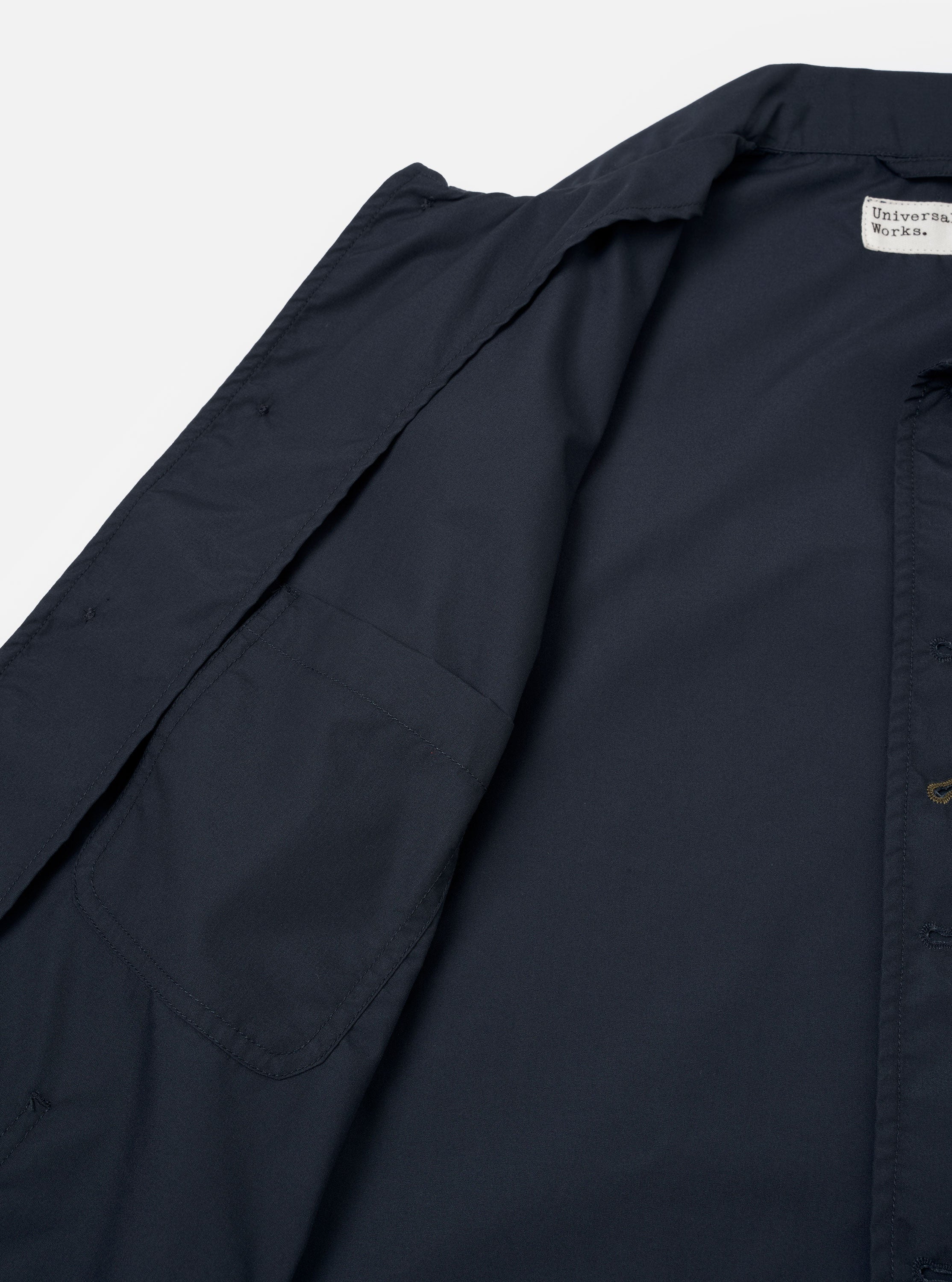 Navy Recycled Polytech Bakers Jacket - Image 7