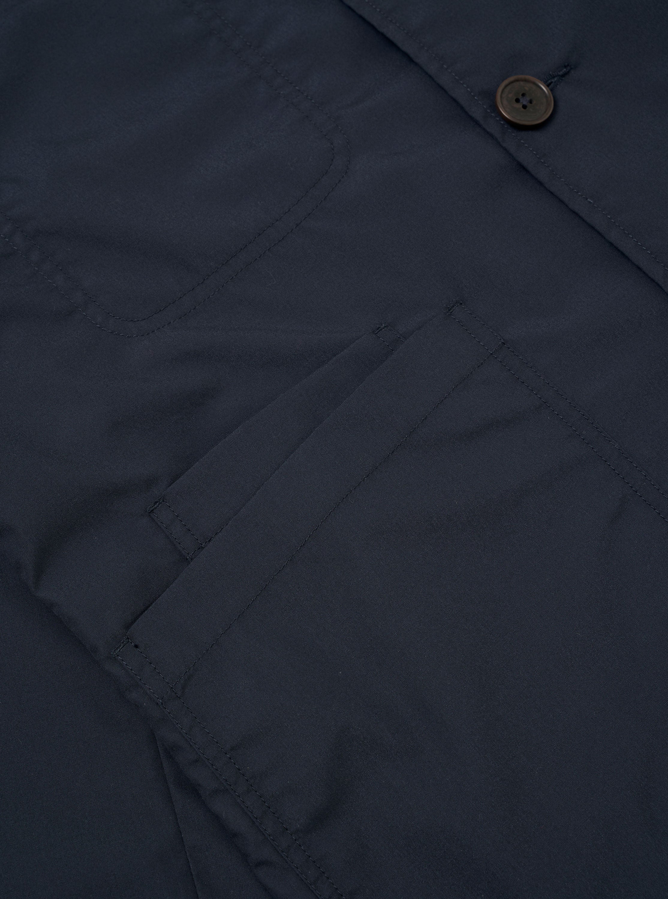 Navy Recycled Polytech Bakers Jacket - Image 8