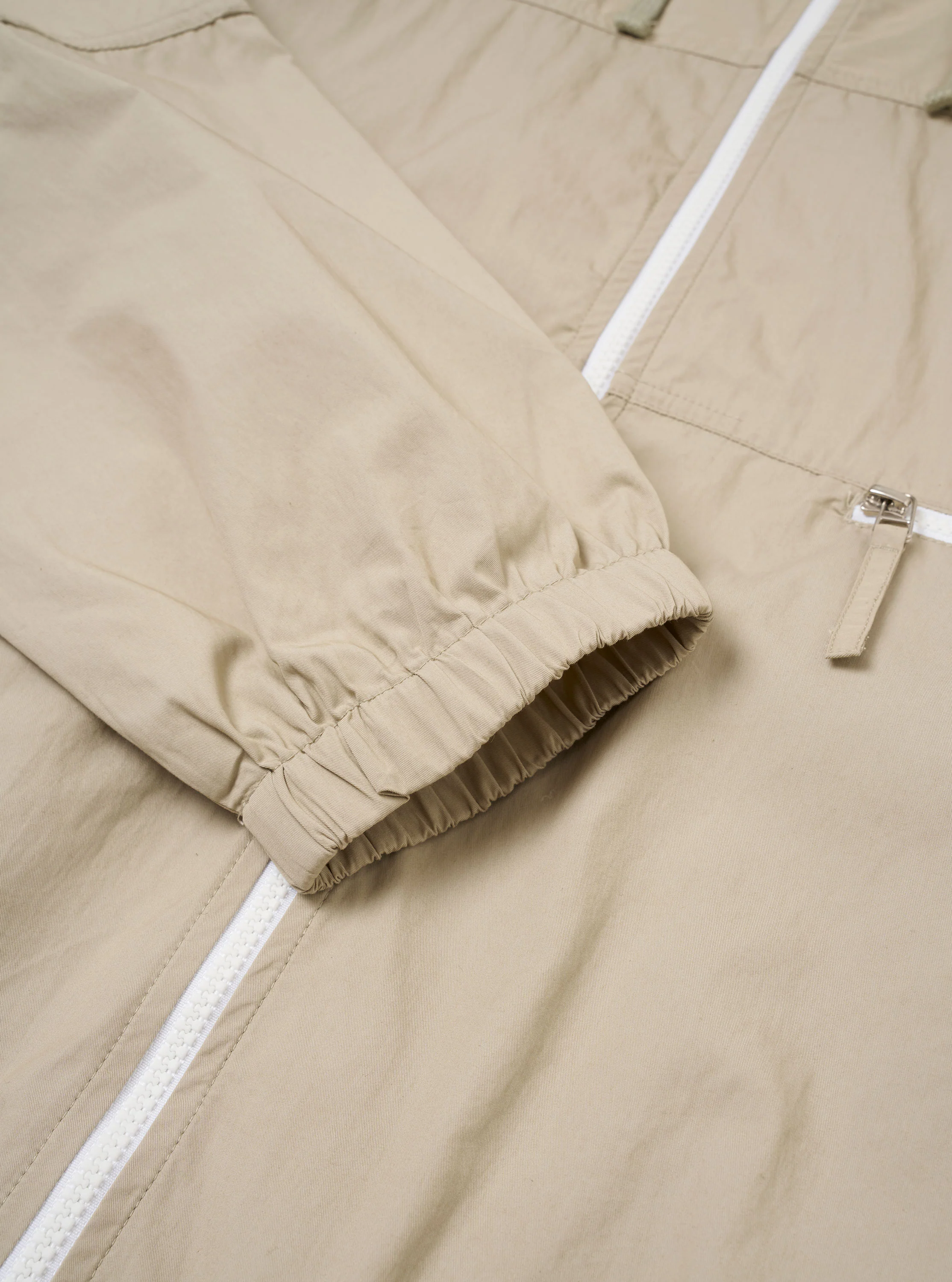 Sand Cotton Reycled Nylon Mix Daley Jacket - Image 8