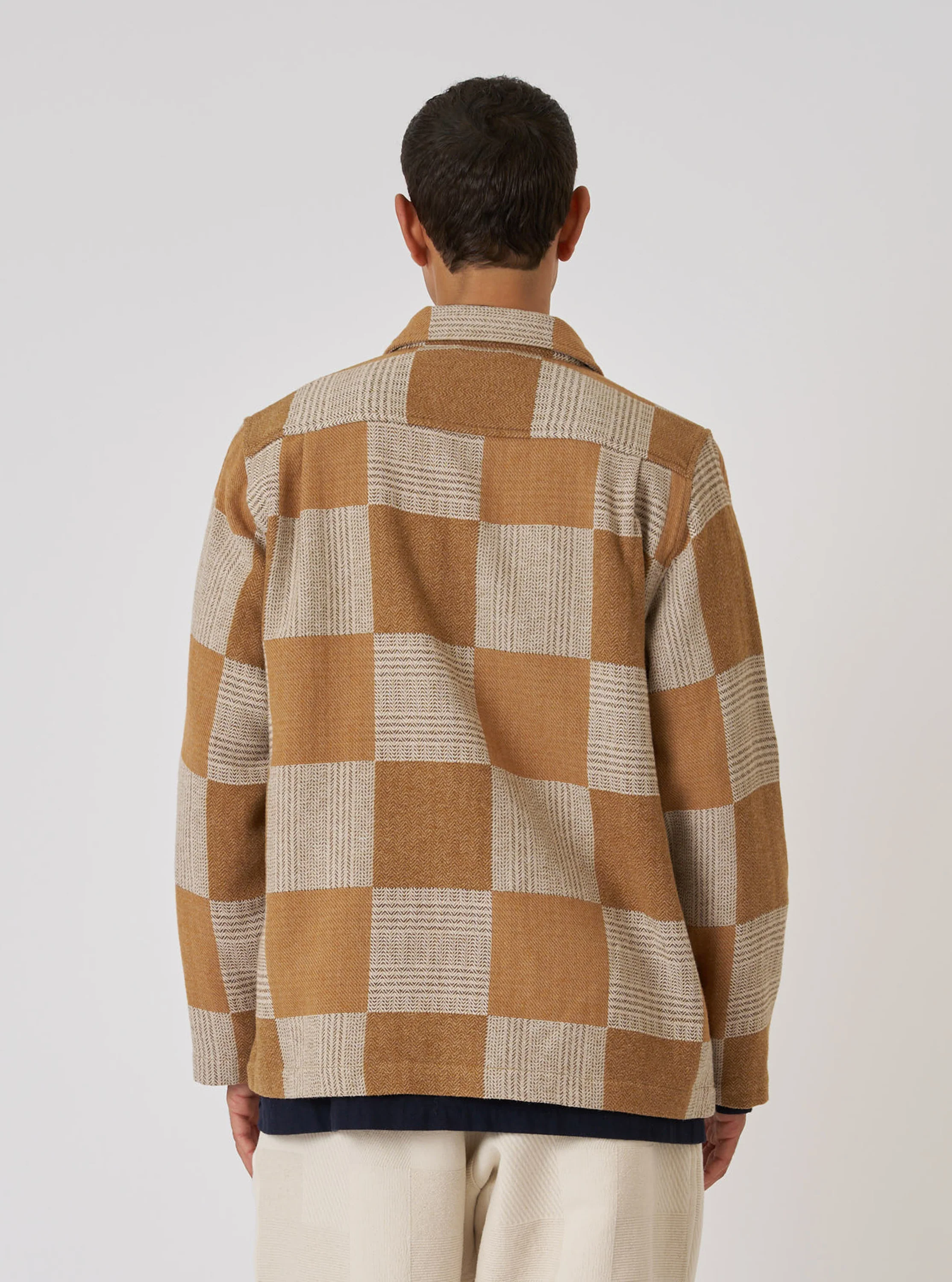 Sand Japanese Patchwork Easy Jacket - Image 3