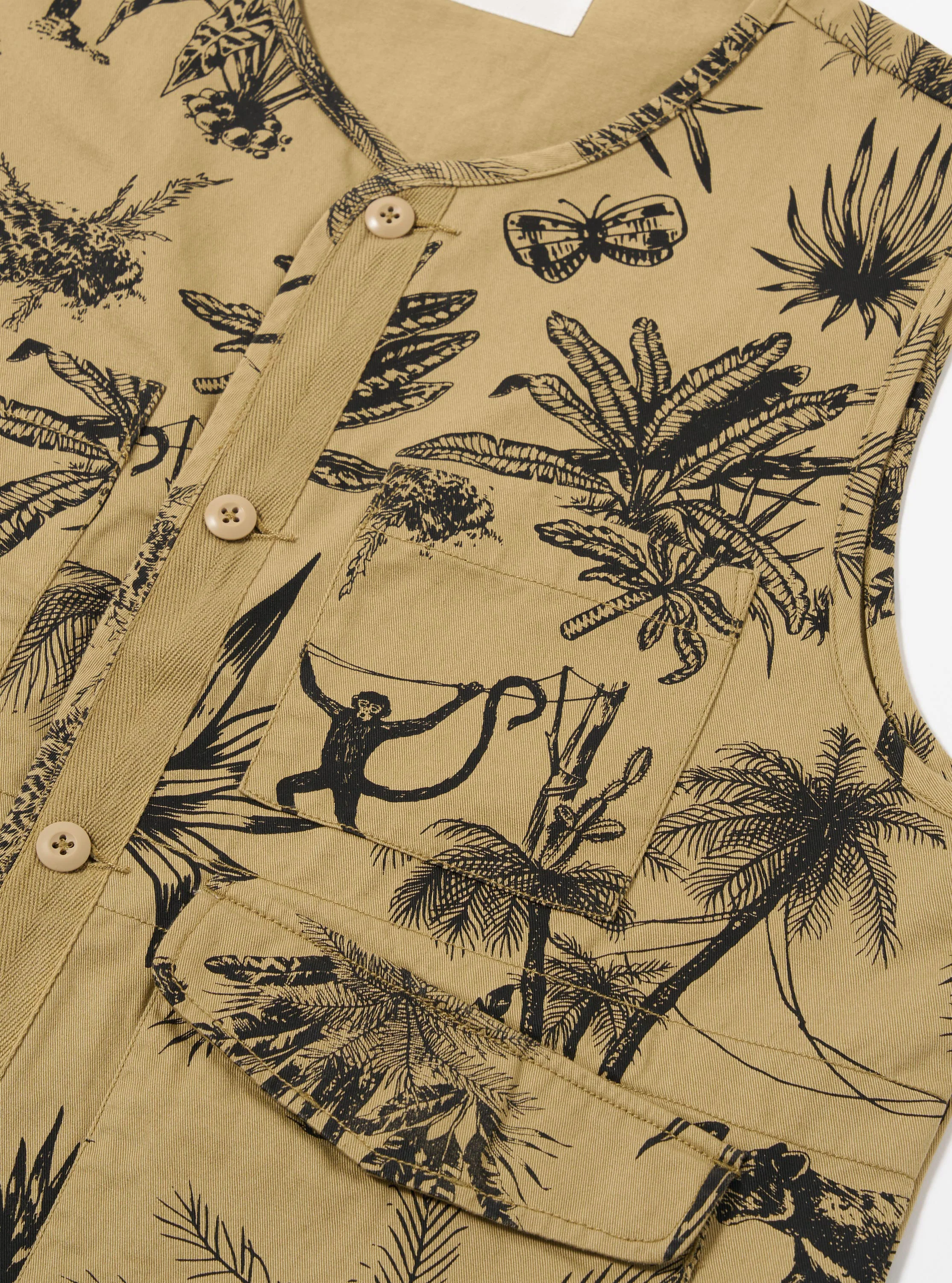Sand Jungle Toile Twill 4 Pocket Gilet - Image 6