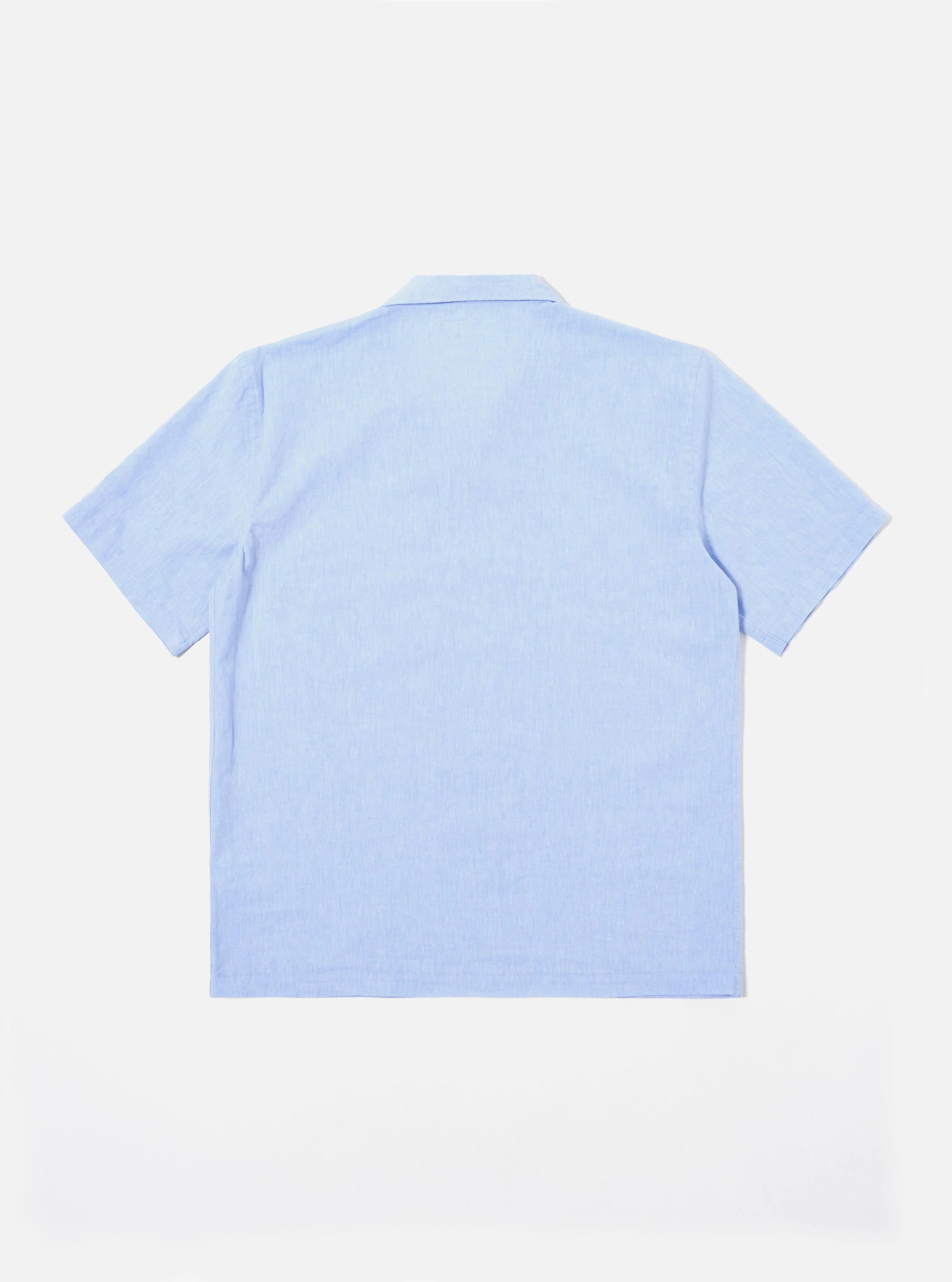 Sky Blue Sido Linen Mix Road Shirt - Image 5