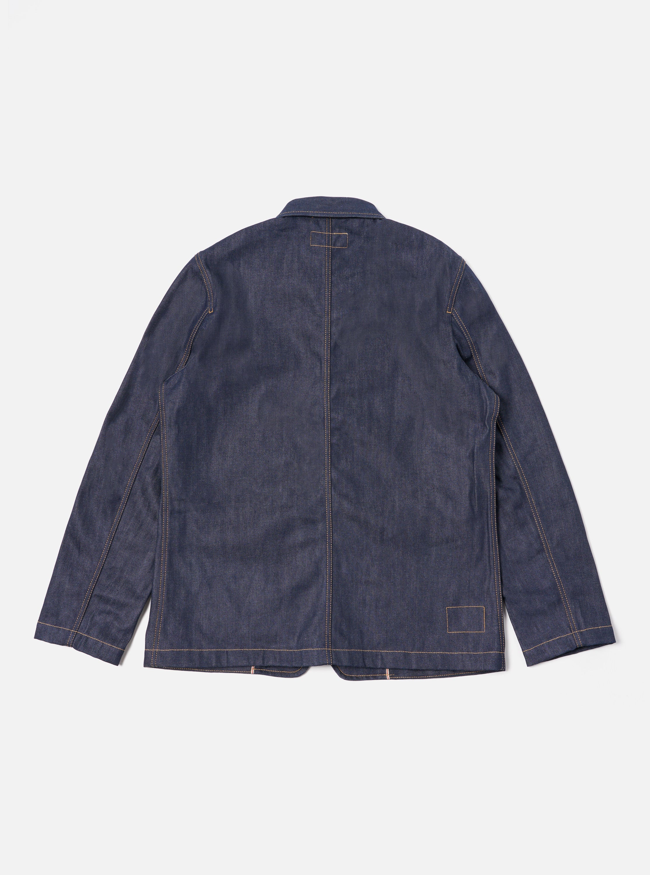 Indigo 13oz Selvedge Denim Bakers Jacket - Image 3