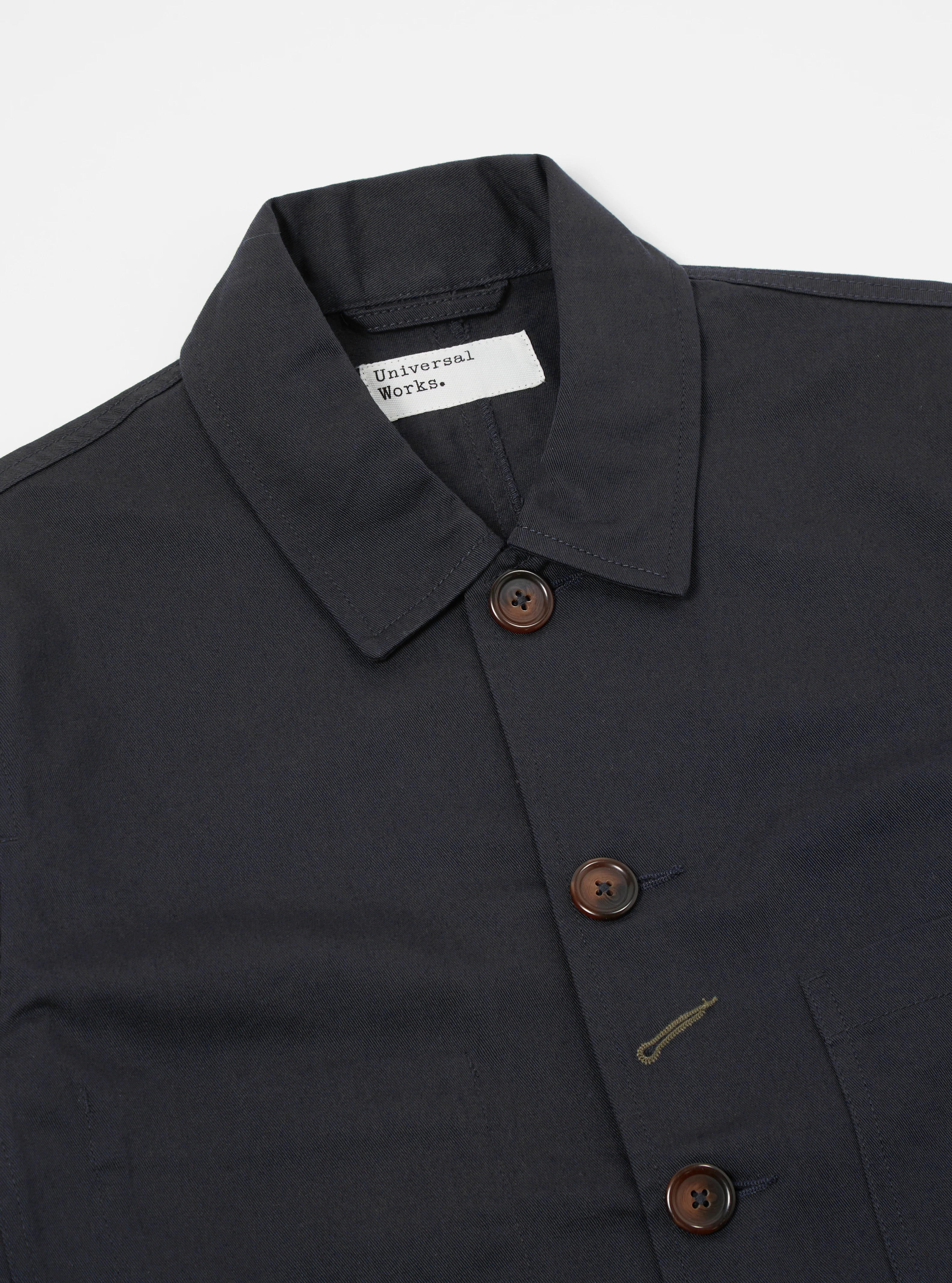 Black Twill Bakers Jacket - Image 4