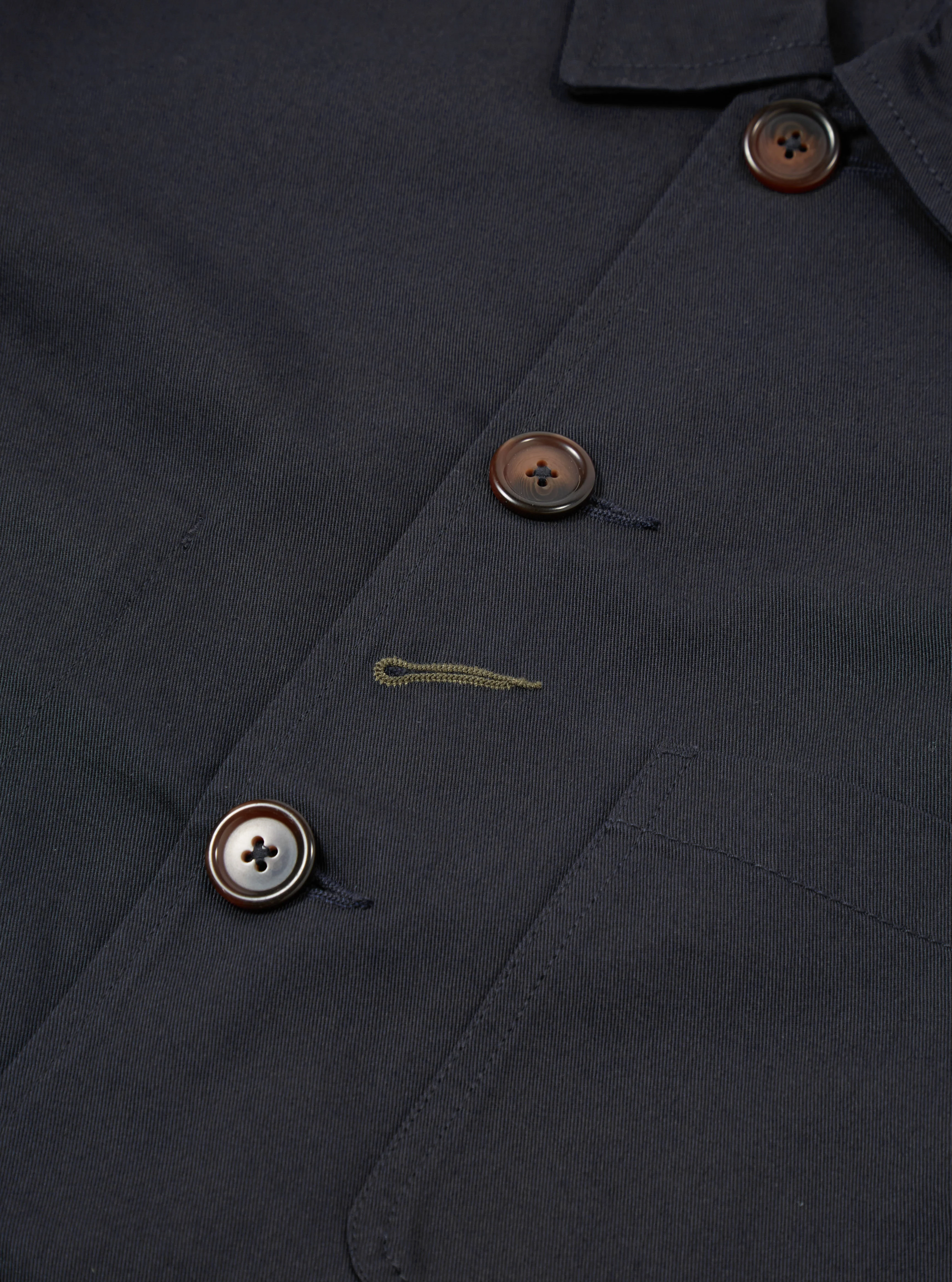 Black Twill Bakers Jacket - Image 5