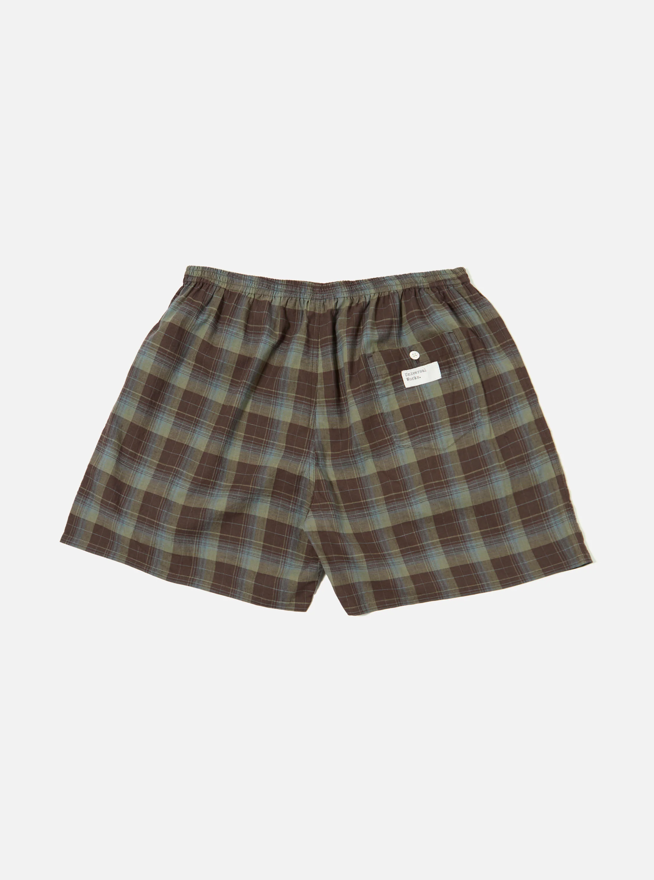 Green Patchwork Madras Boxer Short - Image 3