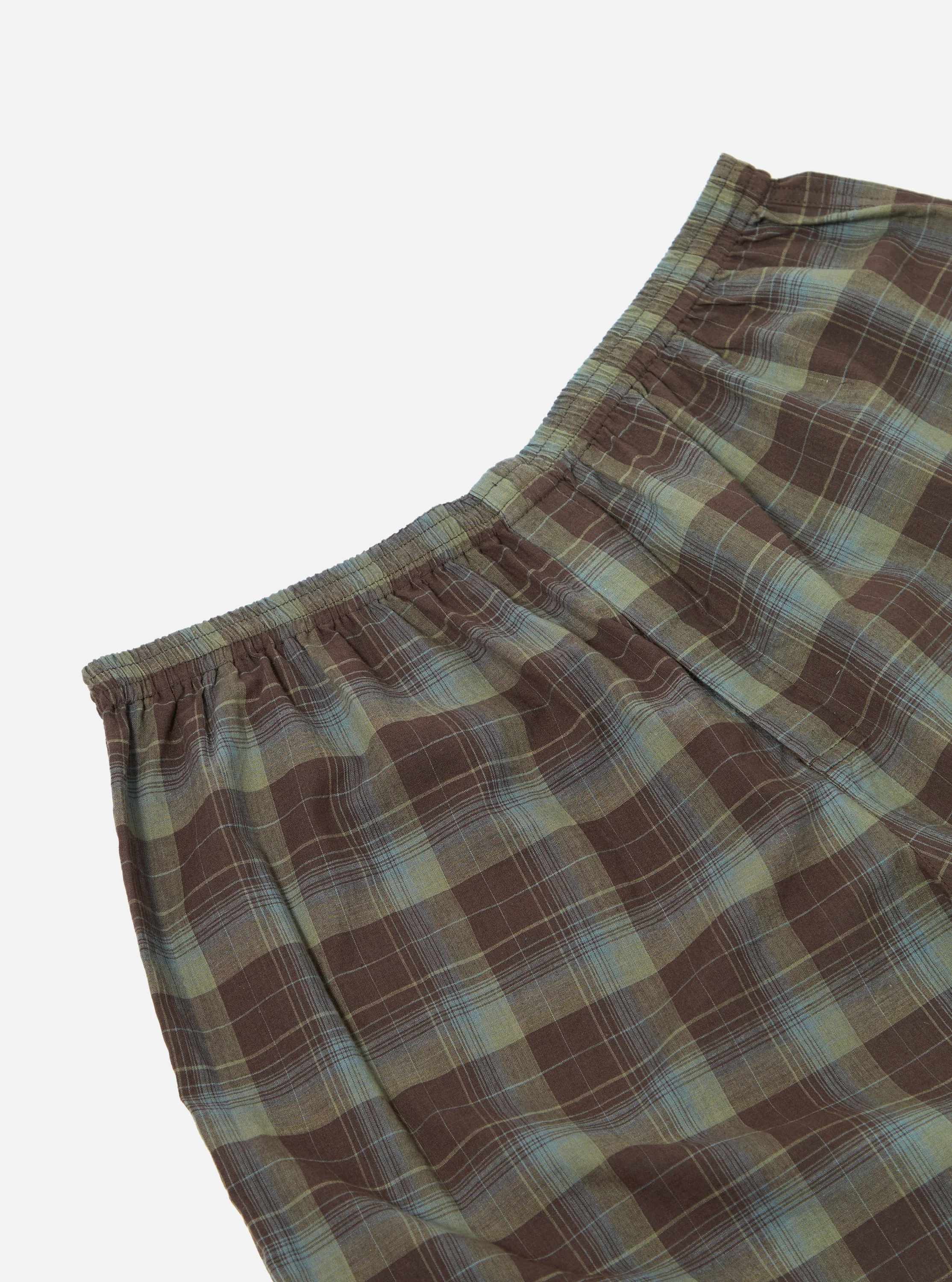 Green Patchwork Madras Boxer Short - Image 4