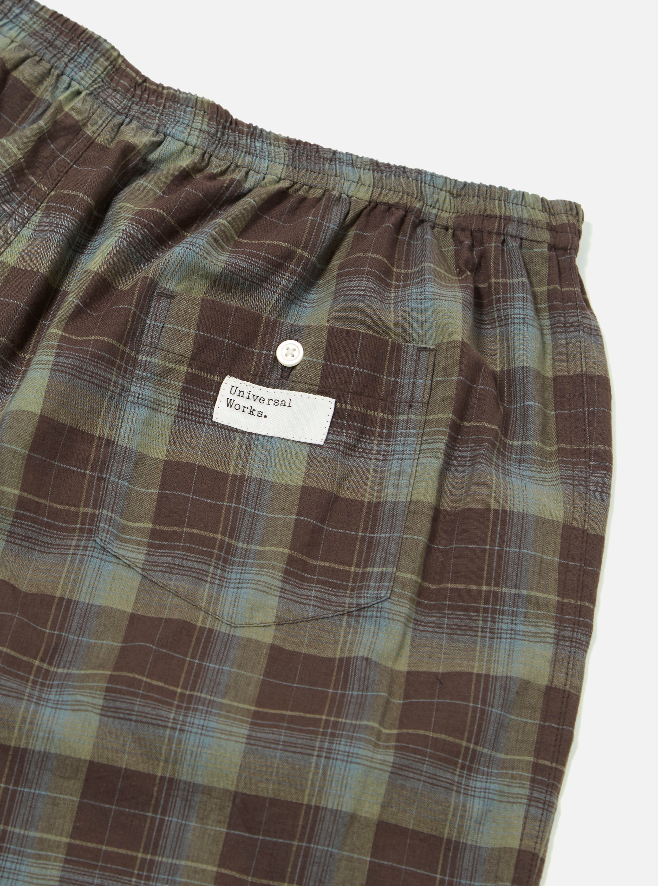Green Patchwork Madras Boxer Short - Image 5