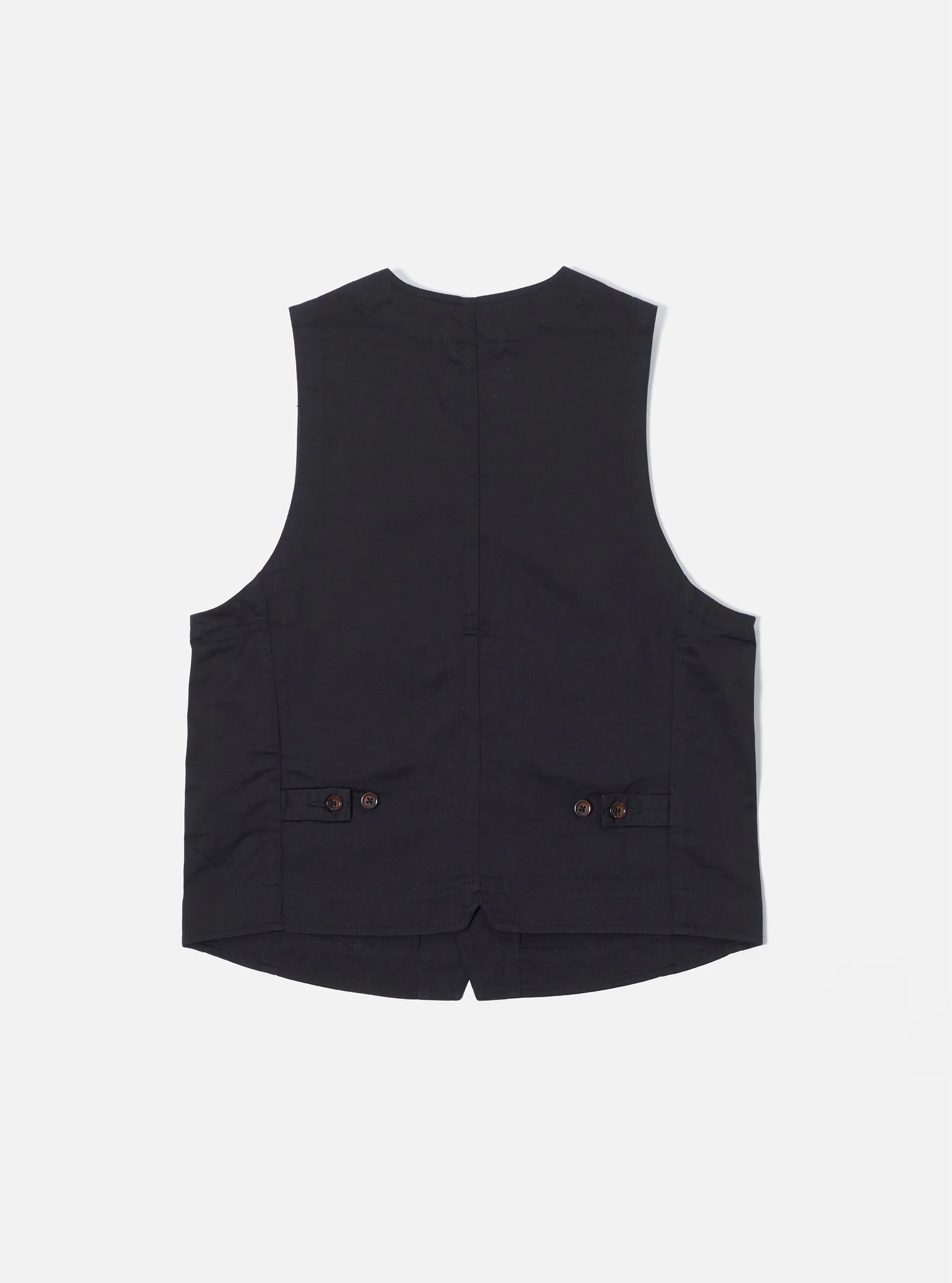 Black Twill Field Waistcoat - Image 3