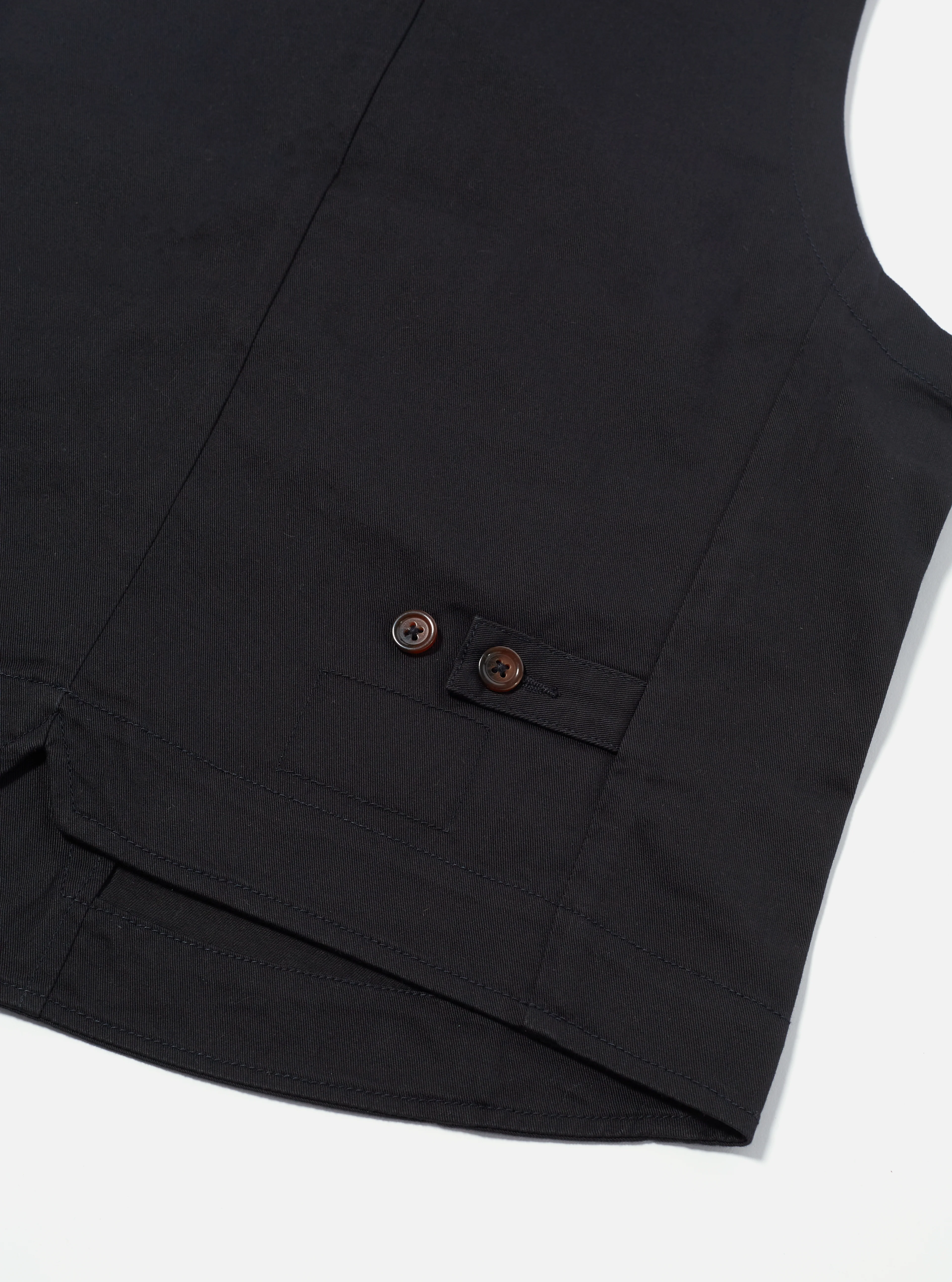 Black Twill Field Waistcoat - Image 5