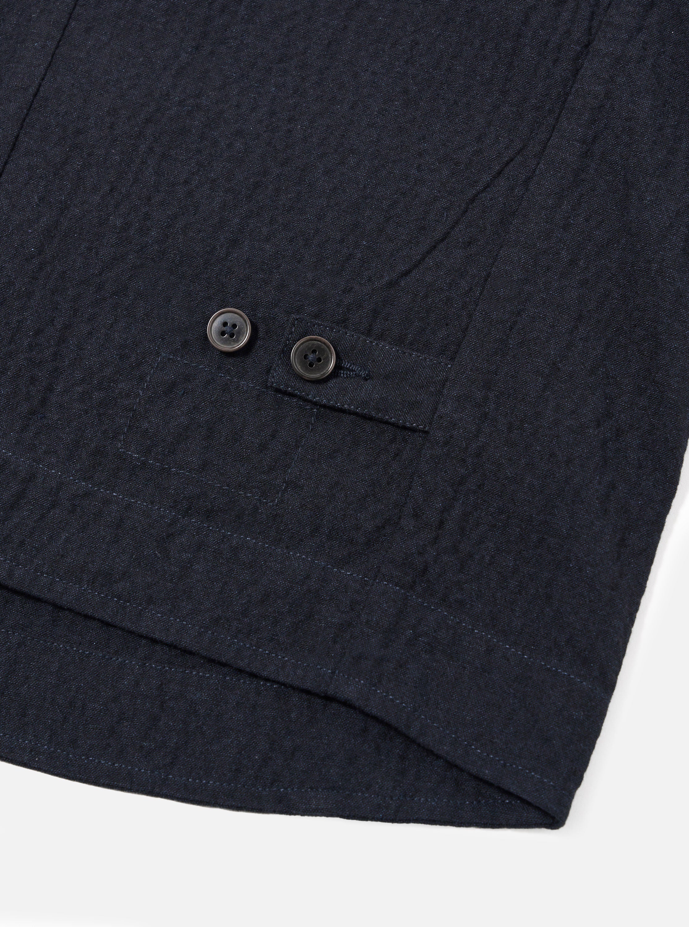 Dark Navy Ospina Cotton Field Waistcoat - Image 6