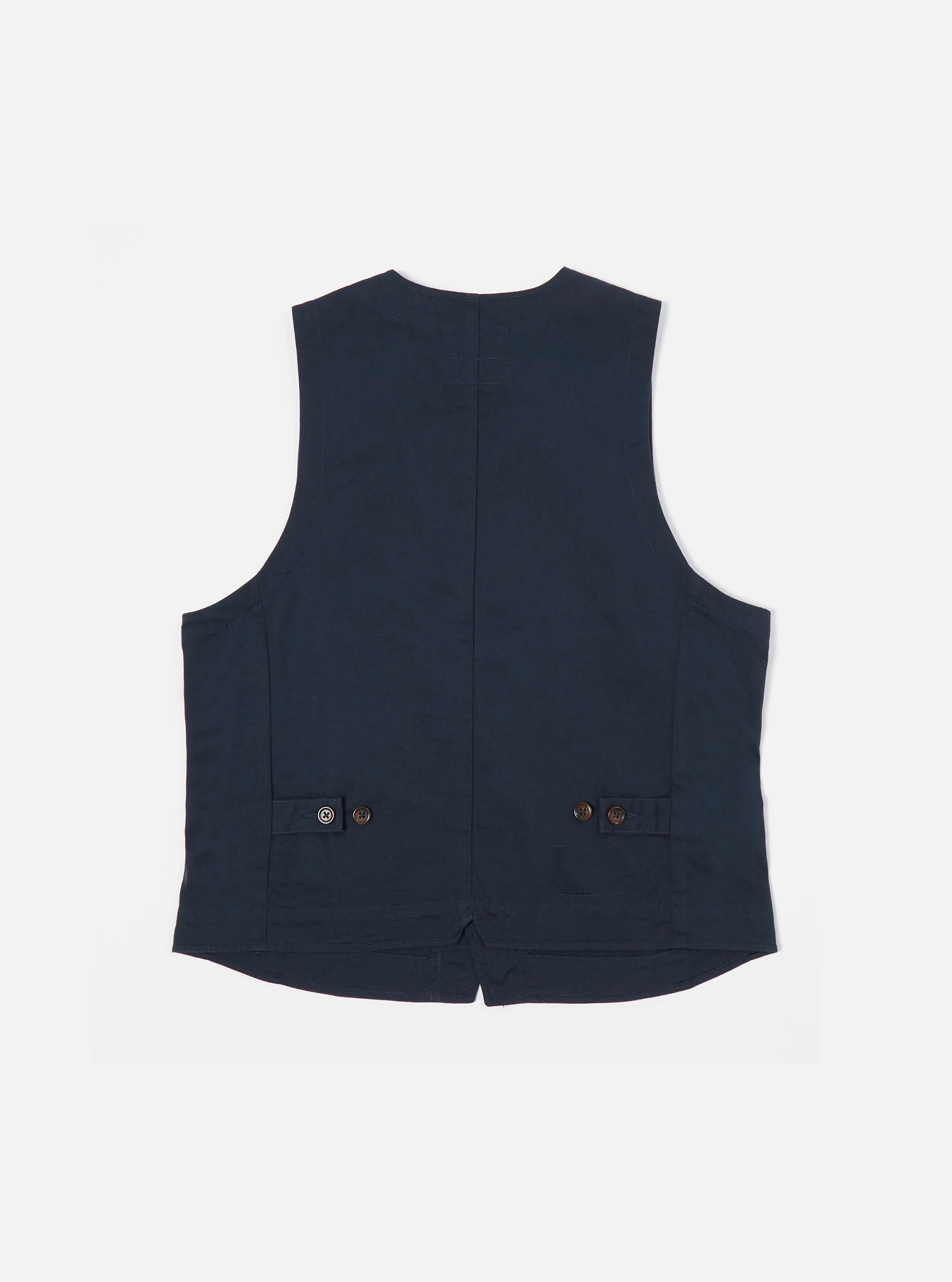 Navy Twill Field Waistcoat - Image 3