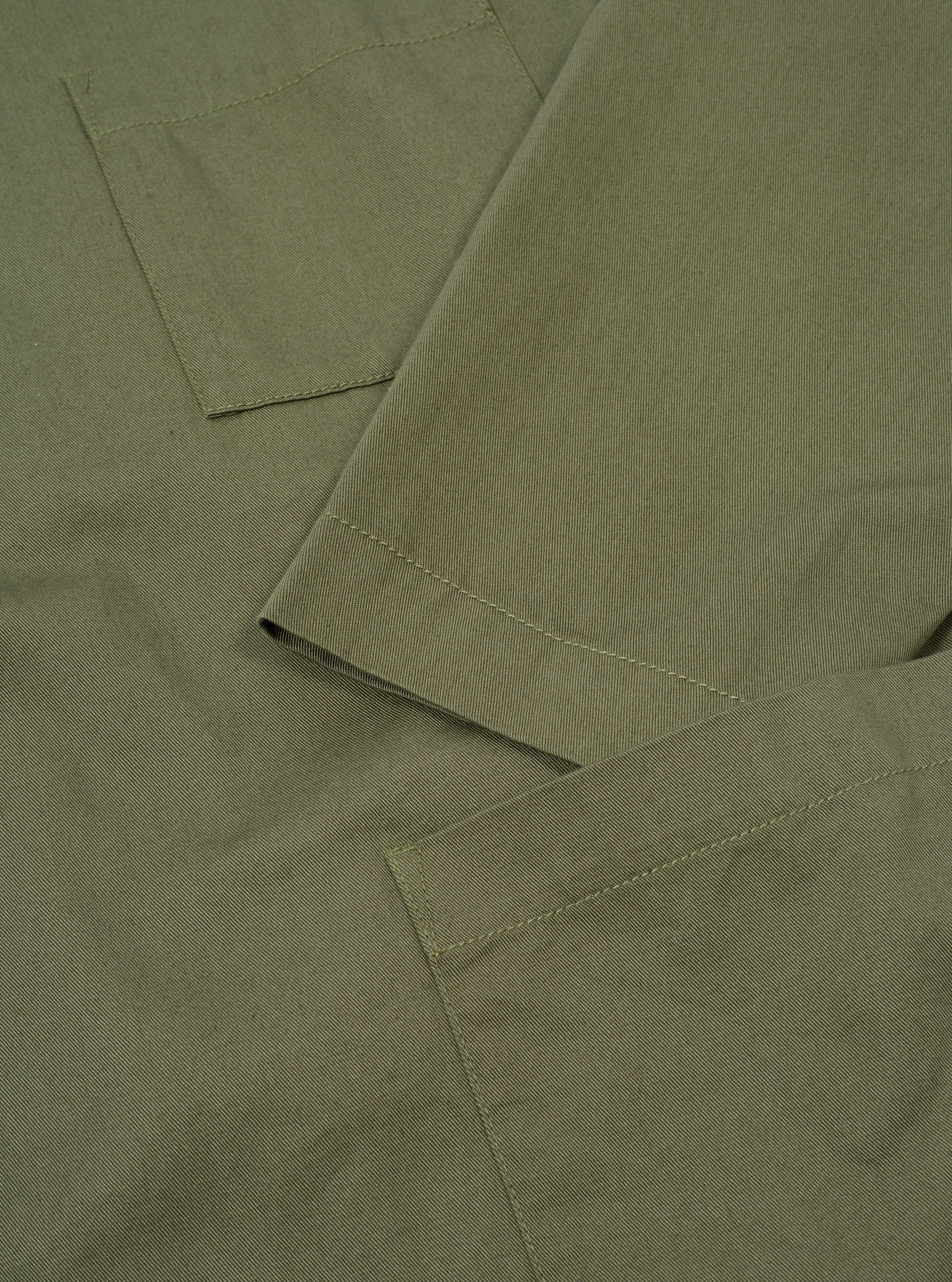 Light Olive Twill Kyoto Work Jacket - Image 6