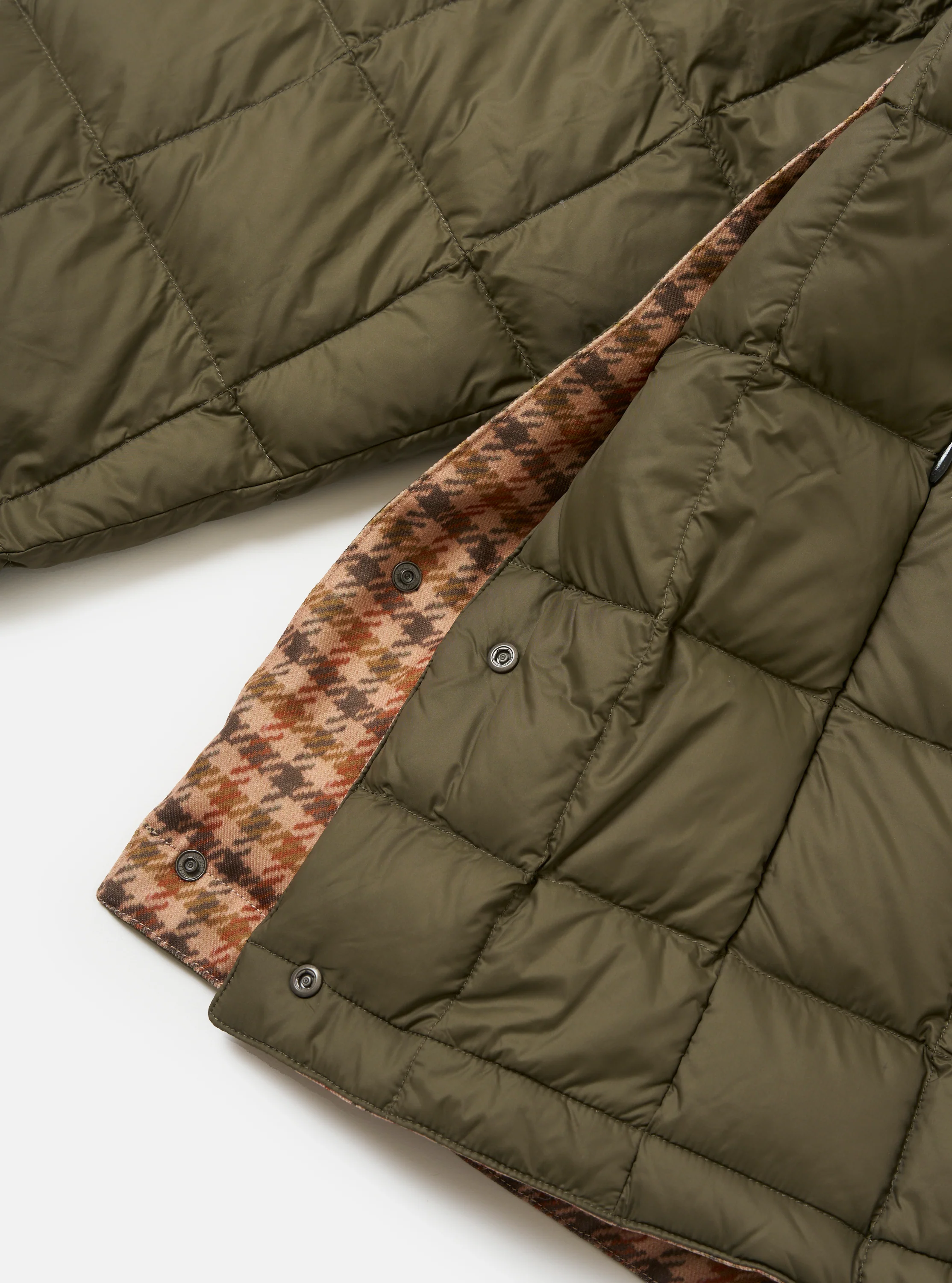 TAION x Universal Works Reversible Dark Olive Military Line Liner Jacket - Image 13