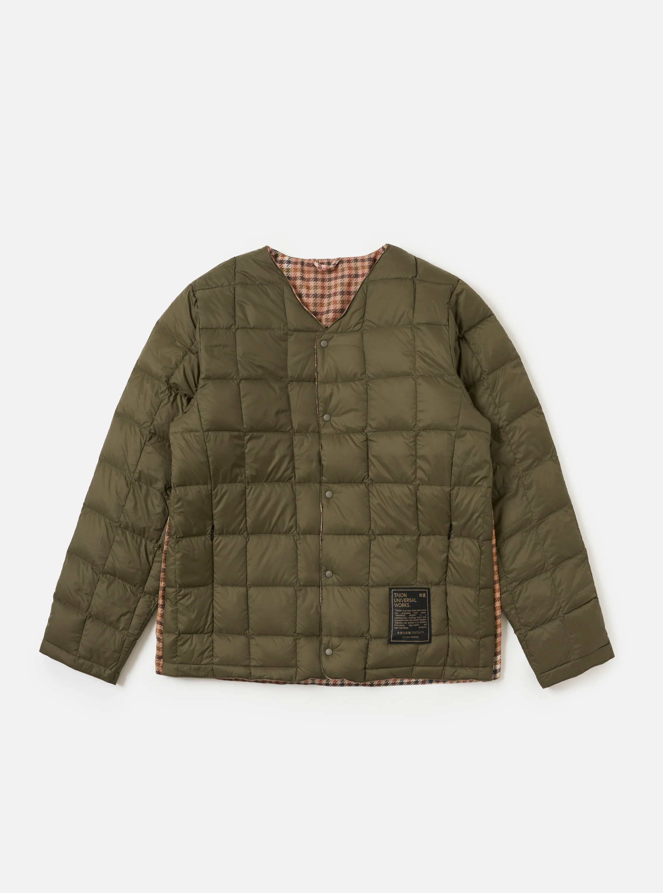 TAION x Universal Works Reversible Dark Olive Military Line Liner Jacket - Image 7