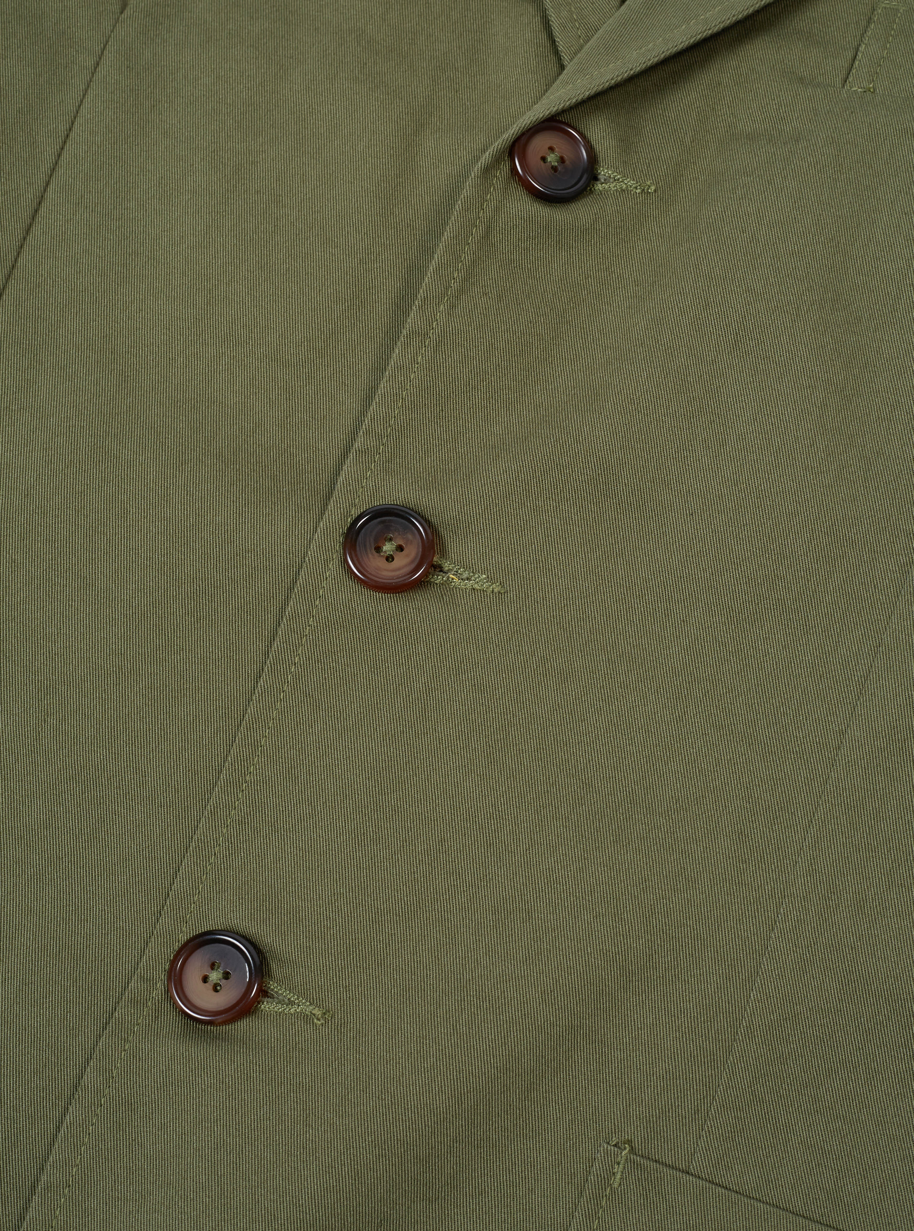 Light Olive Twill London Jacket - Image 5