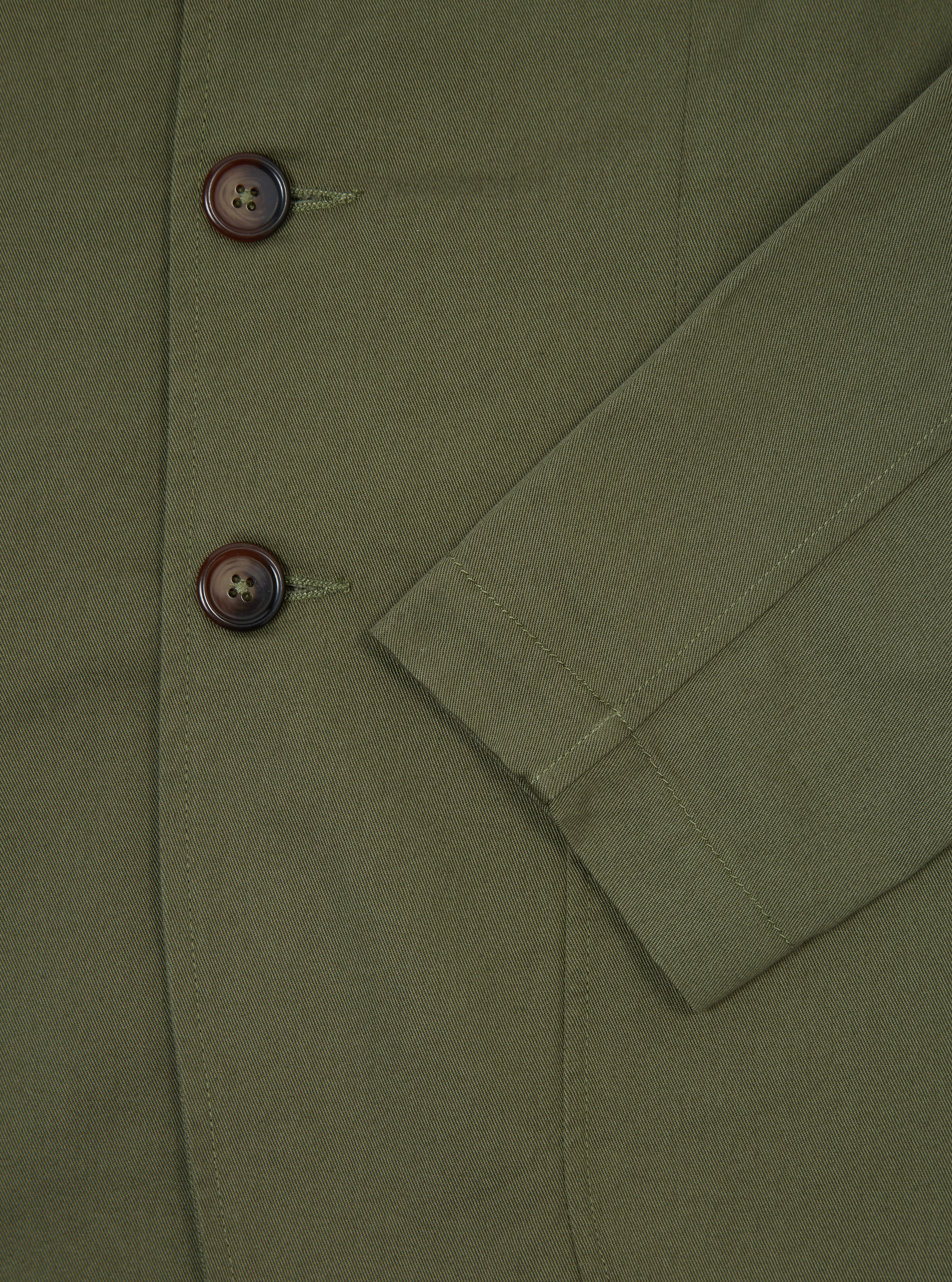 Light Olive Twill London Jacket - Image 6