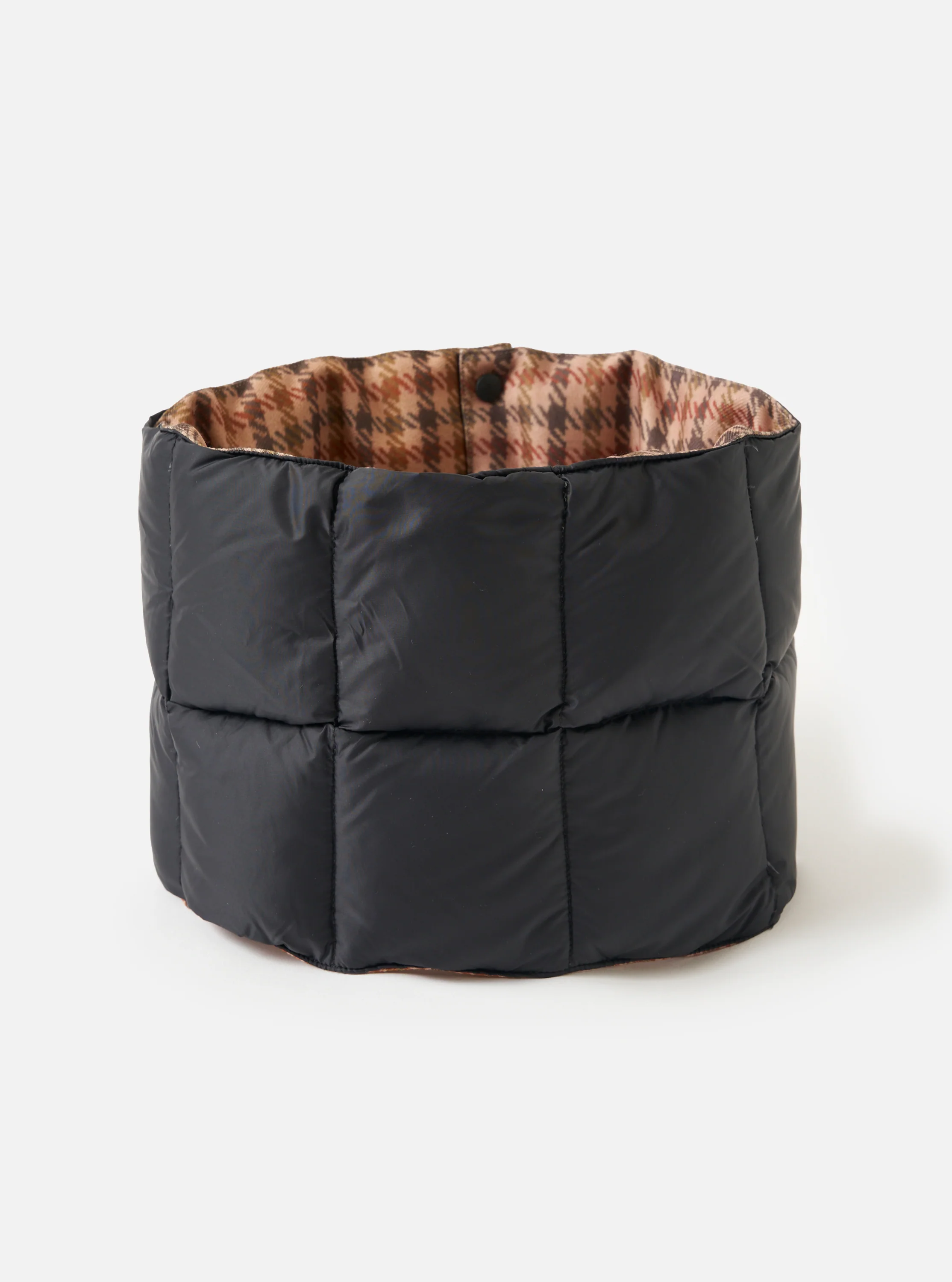 TAION x Universal Works Reversible Black Military Line Neck Warmer - Image 4