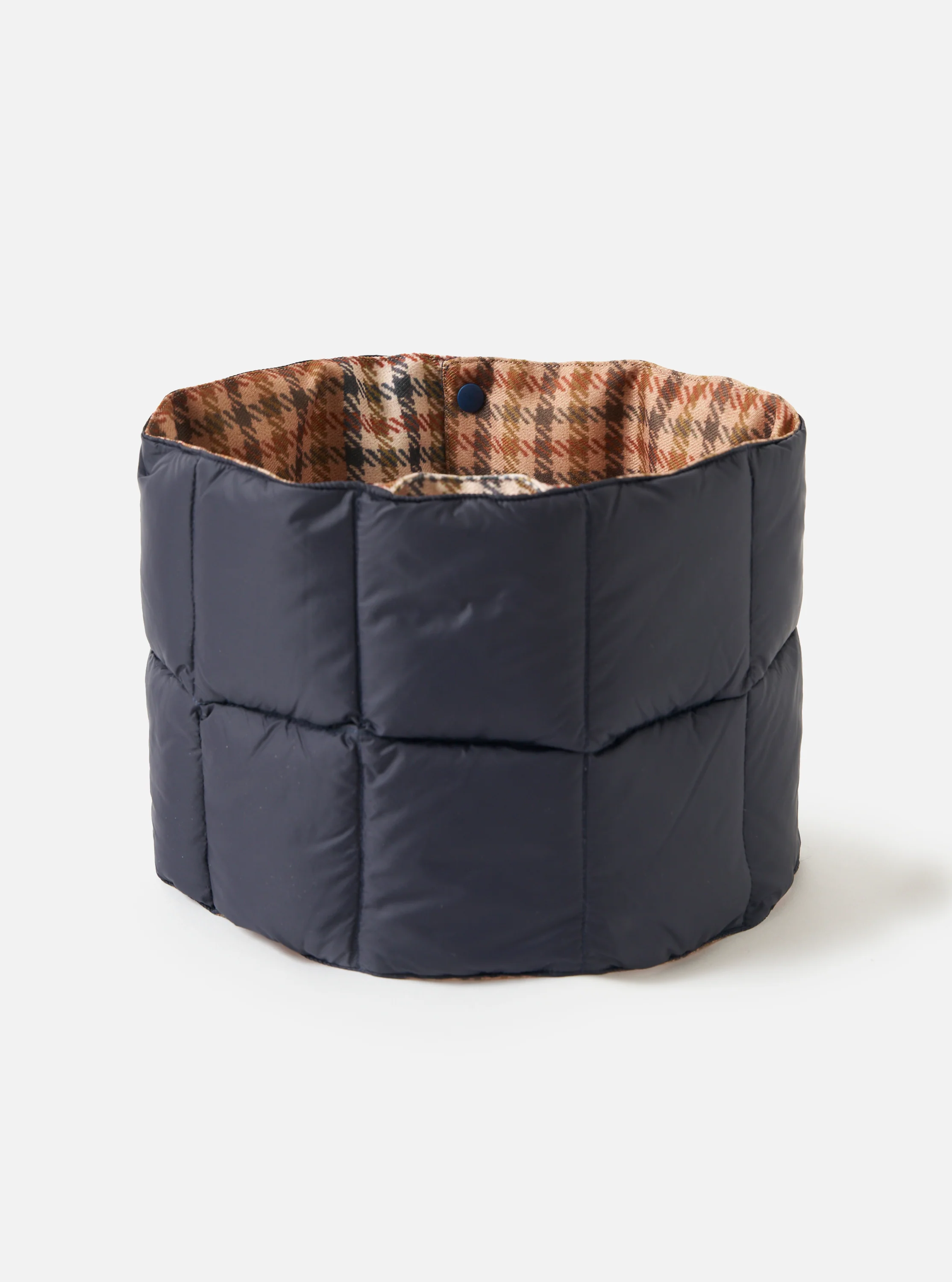 TAION x Universal Works Reversible Dark Navy Military Line Neck Warmer - Image 4