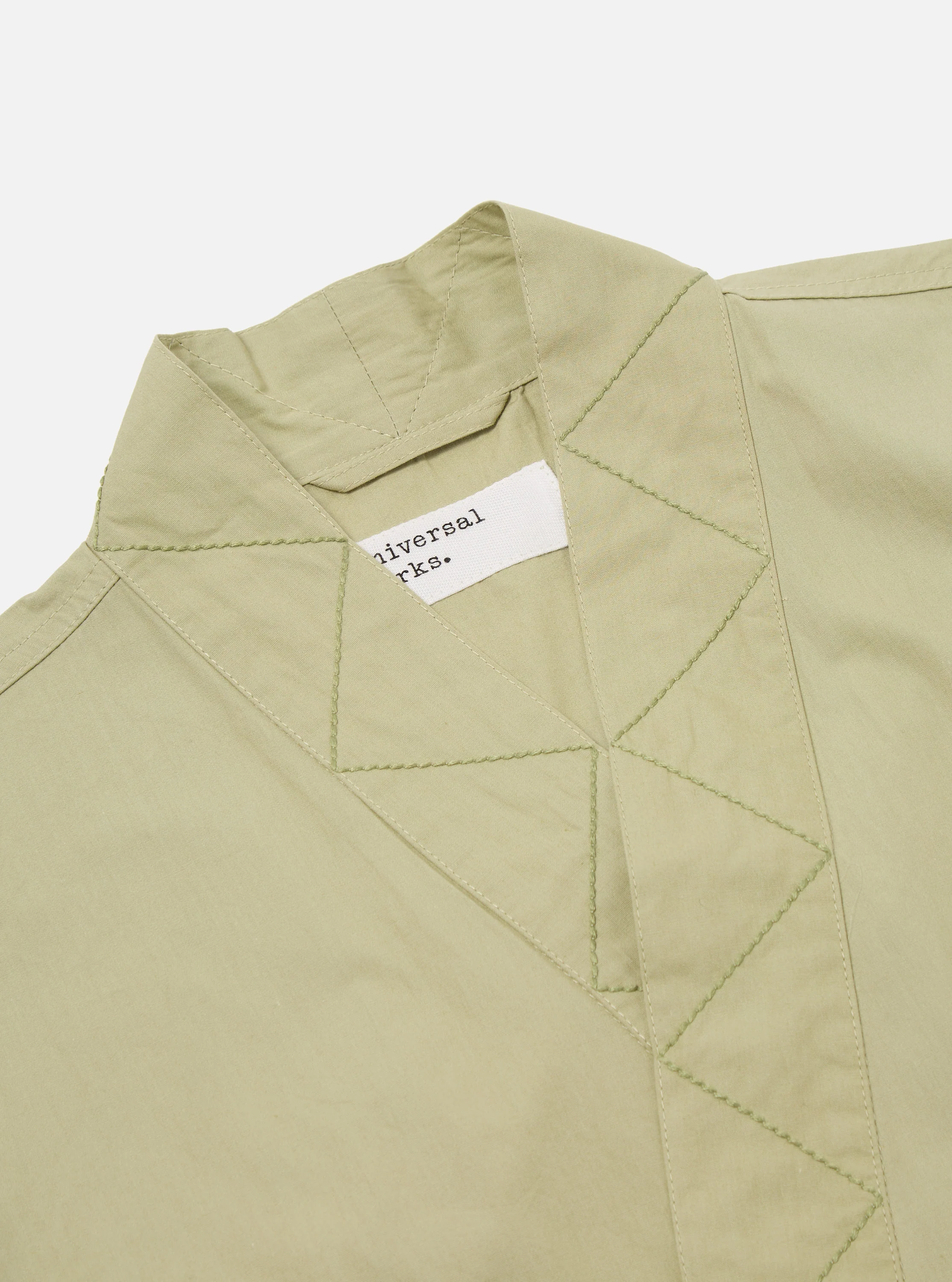 Pale Green Broadcloth Osaka Work Jacket - Image 5