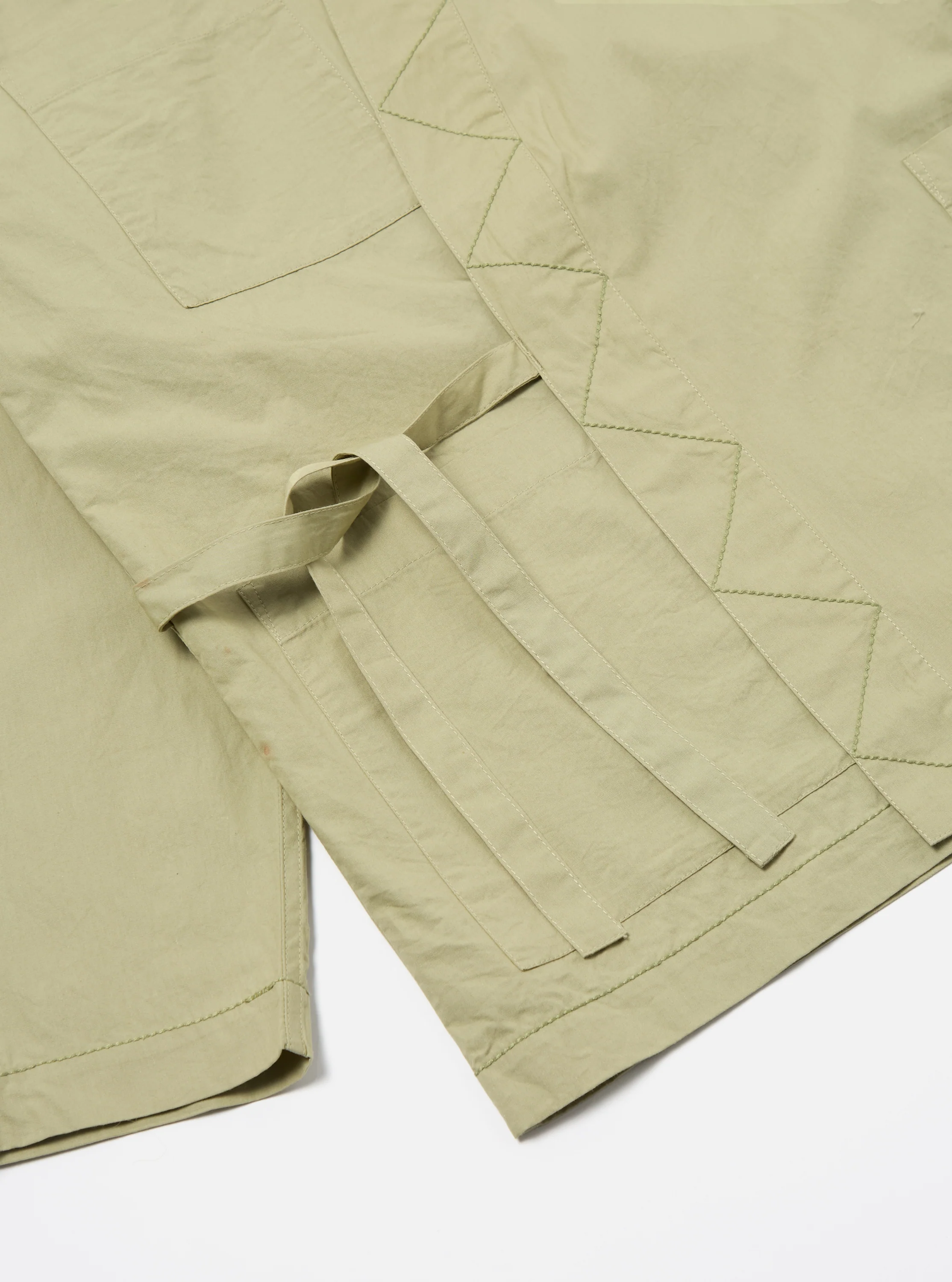 Pale Green Broadcloth Osaka Work Jacket - Image 8