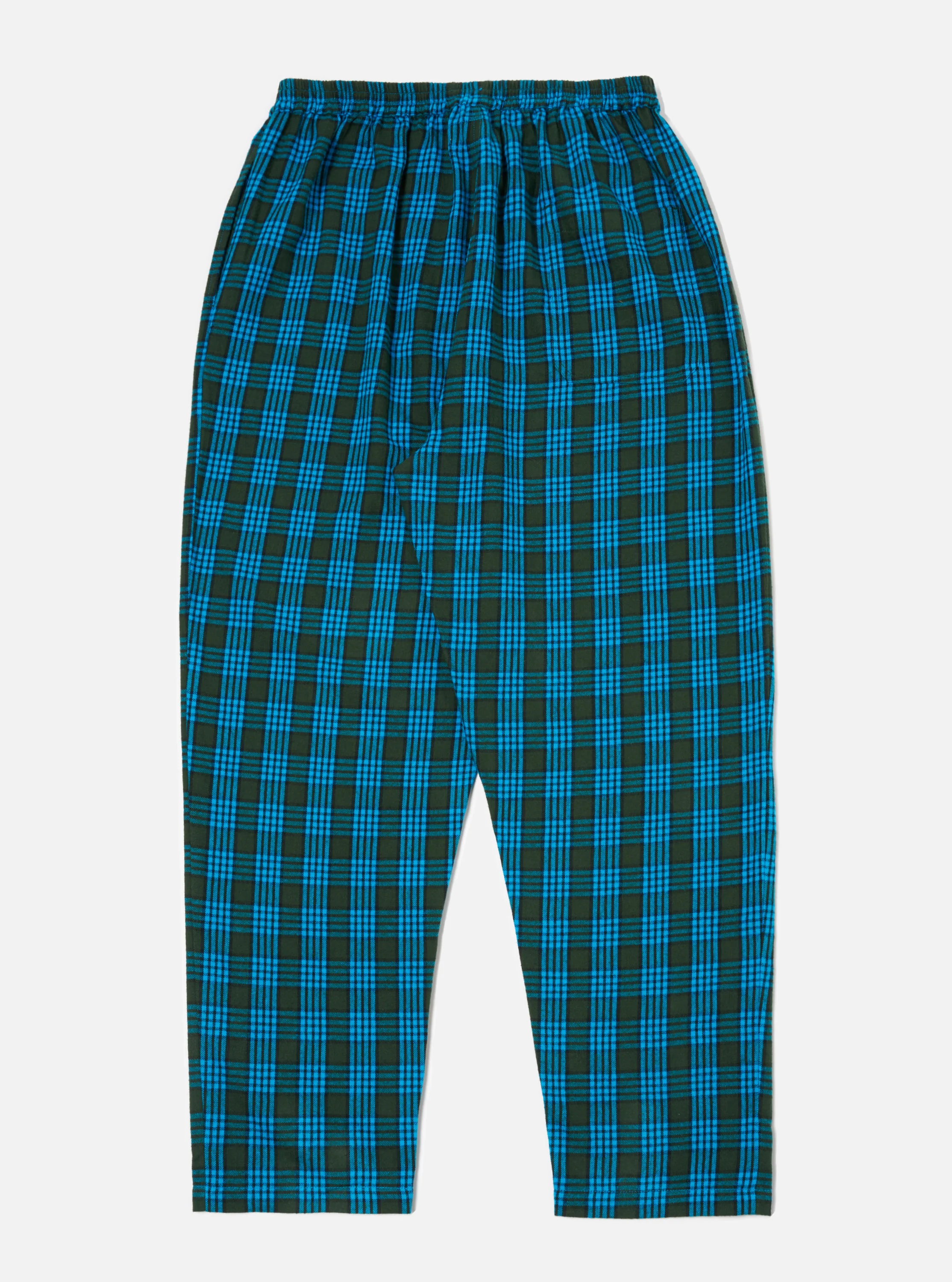 Blue Brushed Check Pyjama Pant - Image 3
