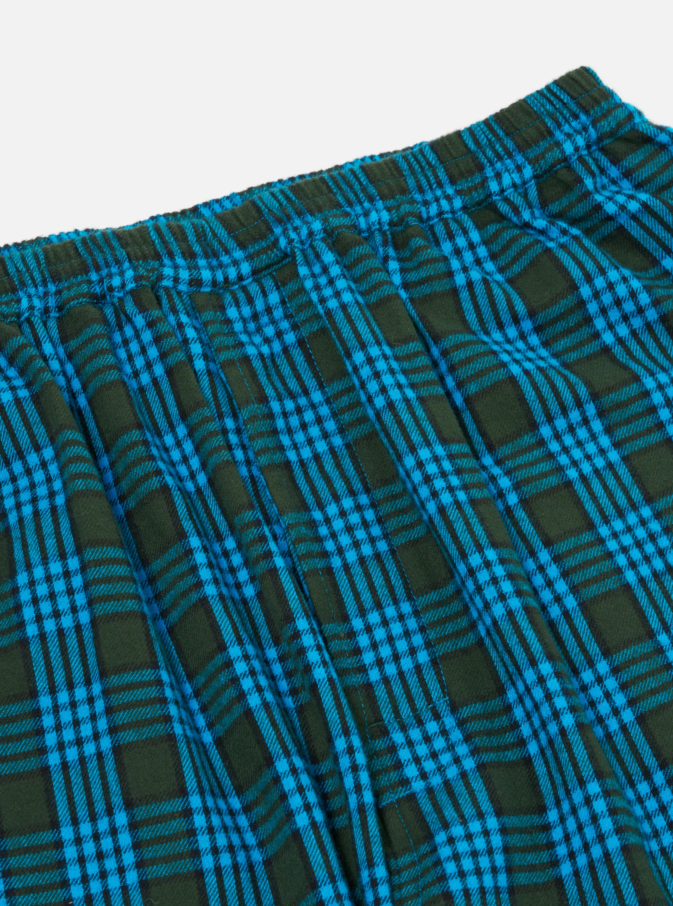 Blue Brushed Check Pyjama Pant - Image 4