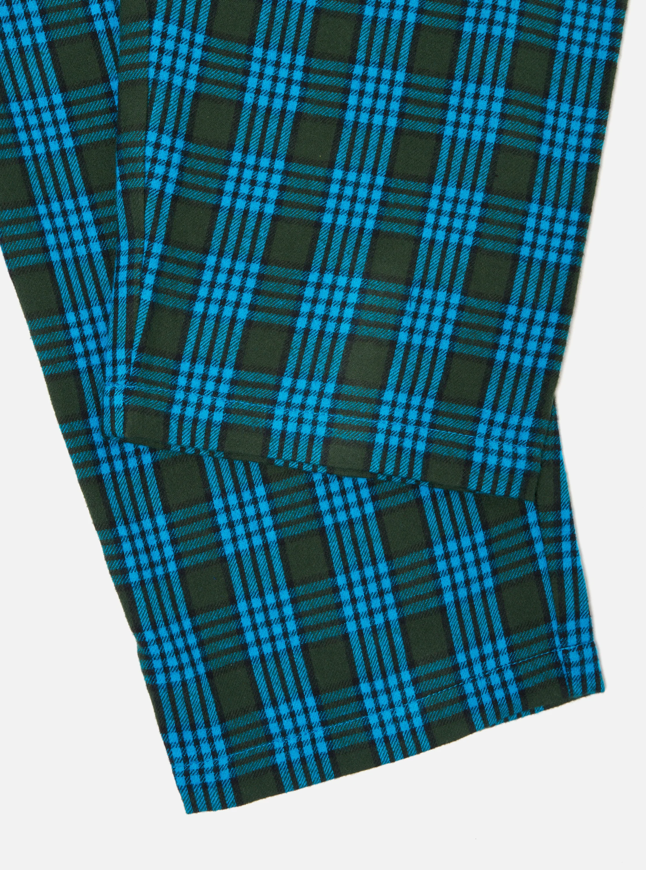 Blue Brushed Check Pyjama Pant - Image 6
