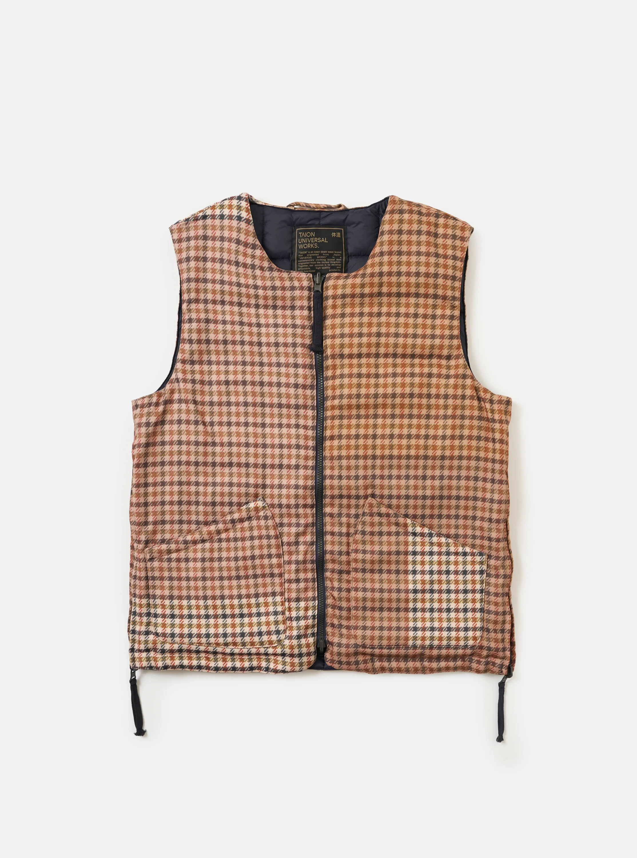 TAION x Universal Works Reversible Dark Navy Military Line Vest - Image 9