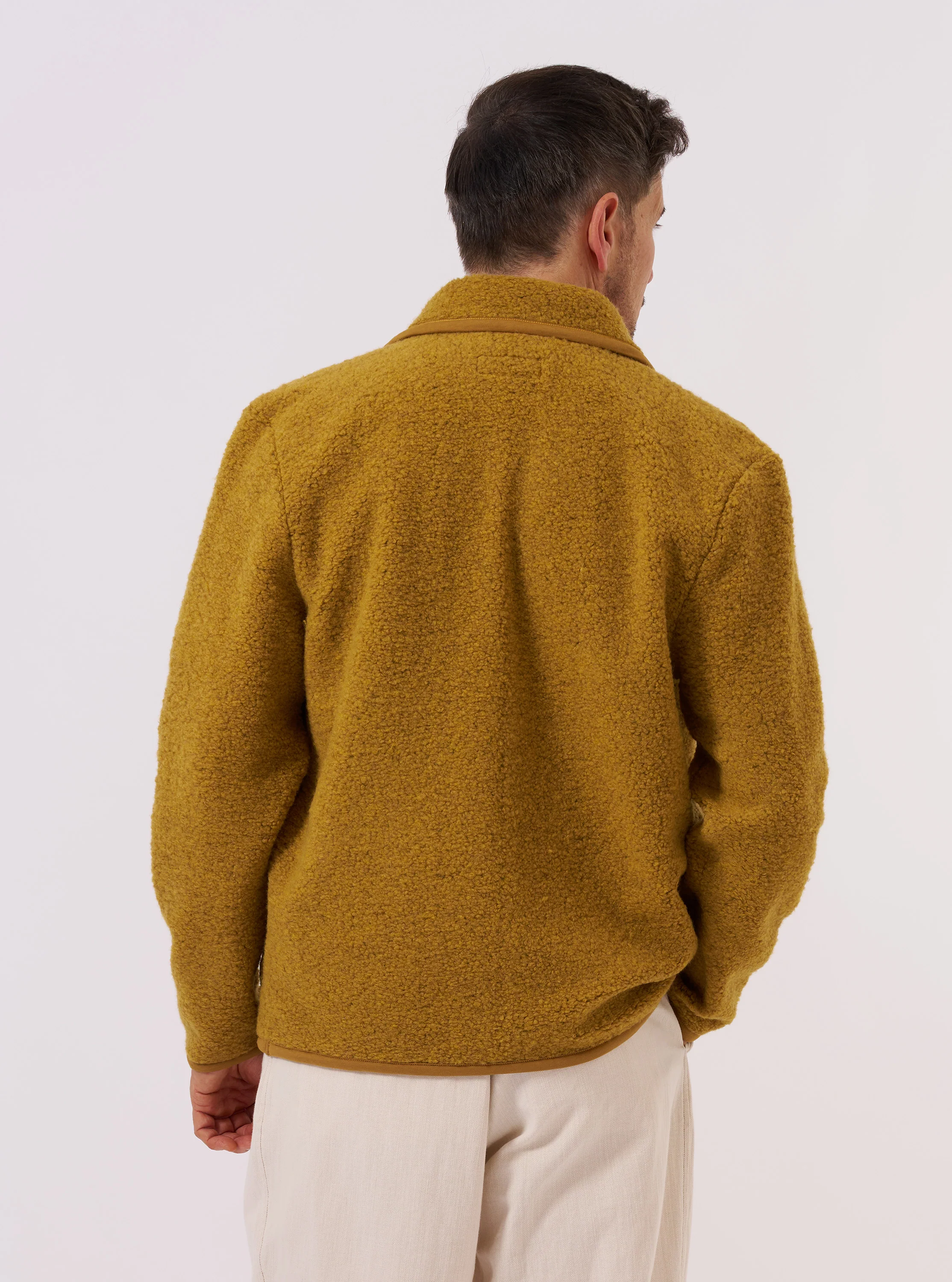 Yellow Alvar Fleece Lancaster Jacket - Image 3